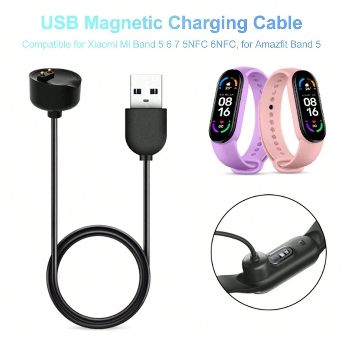 Charger For Mi Band 5/Mi Band 6/NFC/Mi Band 7/Amazfit Band 5 USB Charging