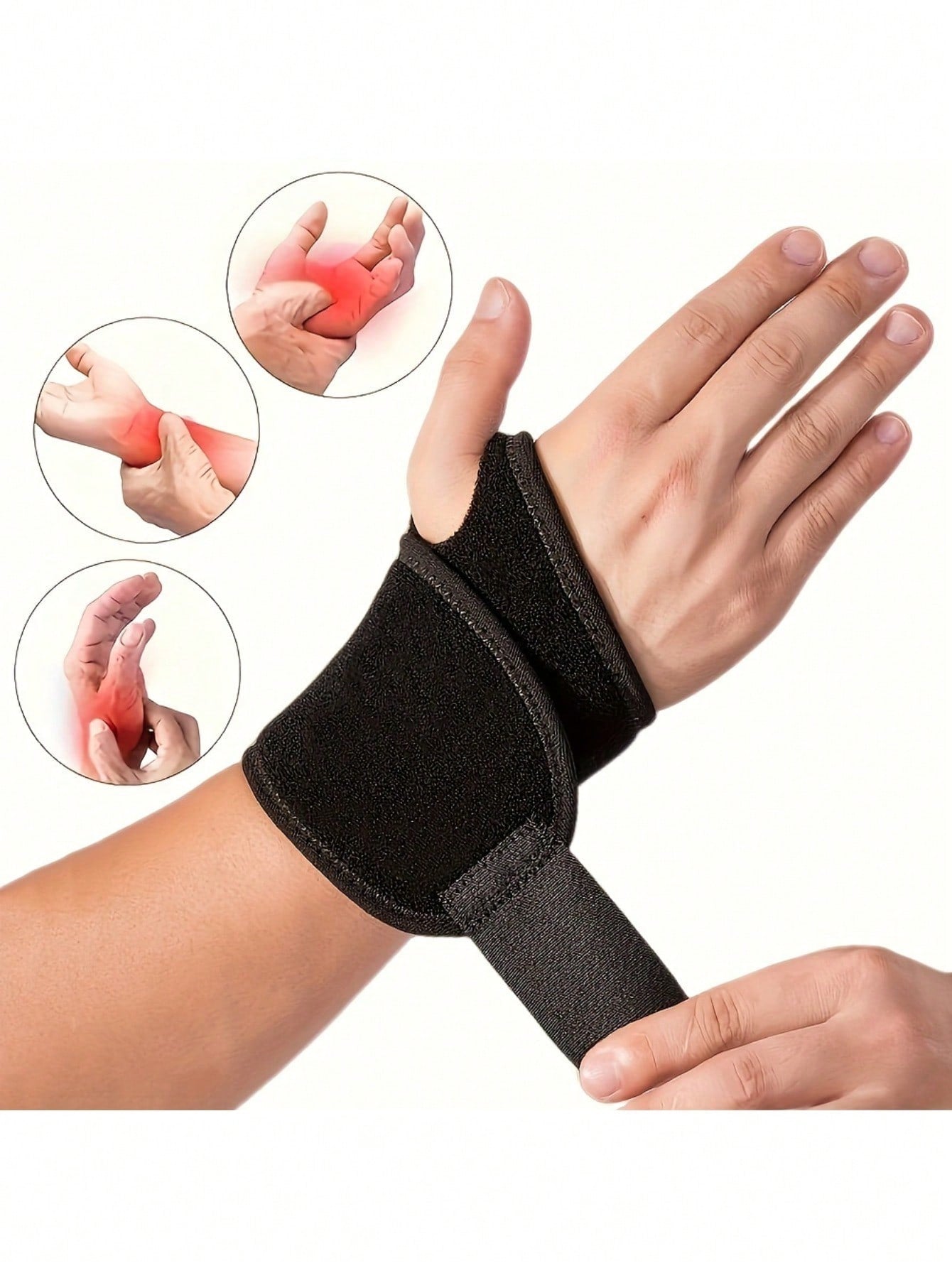 1pc Adjustable Wrist Brace Support, Comfortable Wrist Splint, Suitable For Left