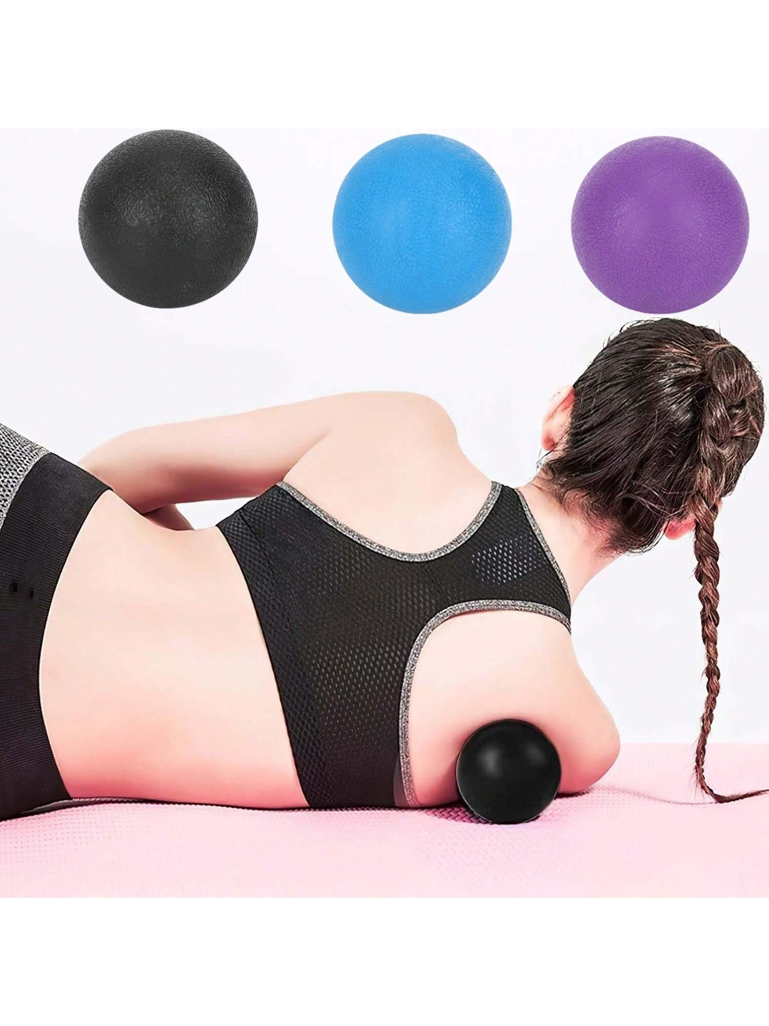 Massage Roller Ball For Muscle Soreness, Shoulder, Neck, Back, Foot, Body, Deep Tissue, Trigger Point, Muscle Knots, Yoga And Myofascial Release