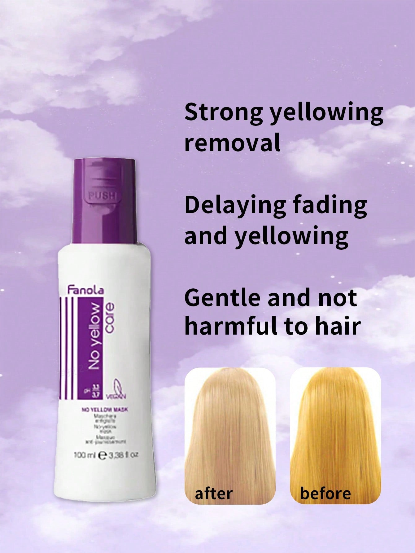 Fanola Anti-Yellow Hair Mask Hair Treatment 100ml/350ml