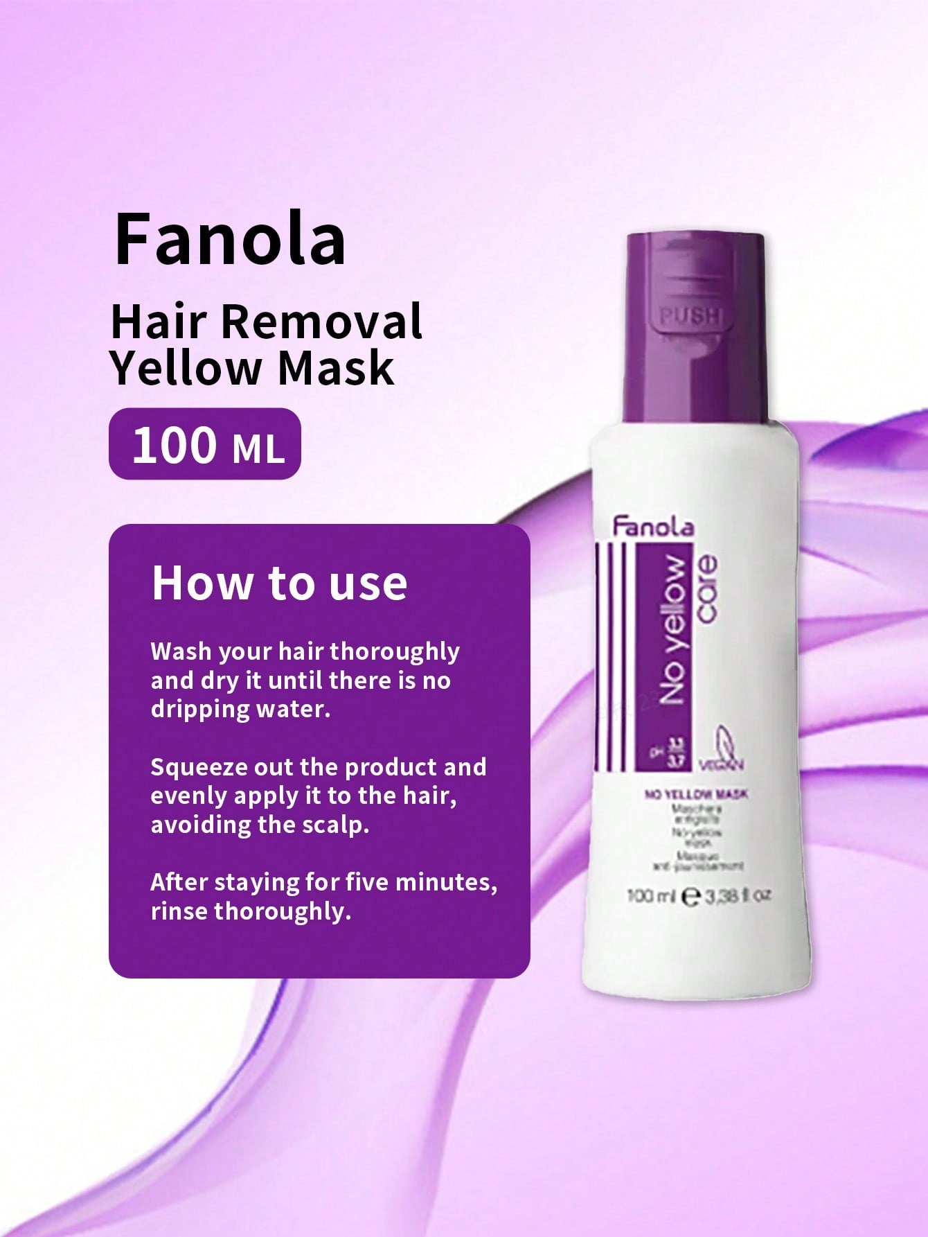 Fanola Anti-Yellow Hair Mask Hair Treatment 100ml/350ml