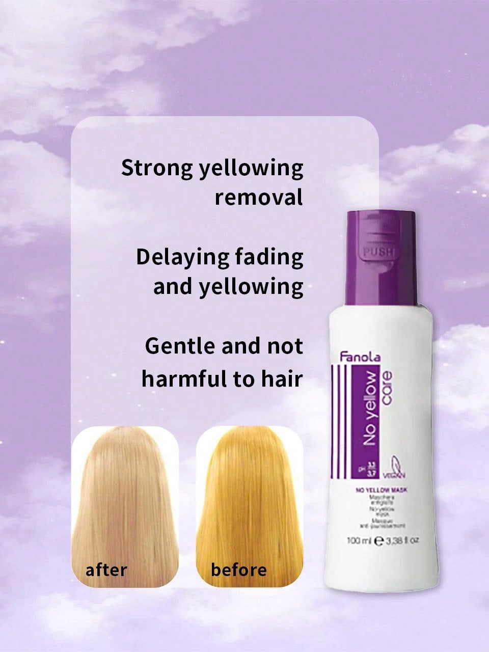 Fanola Anti-Yellow Hair Mask Hair Treatment 100ml/350ml