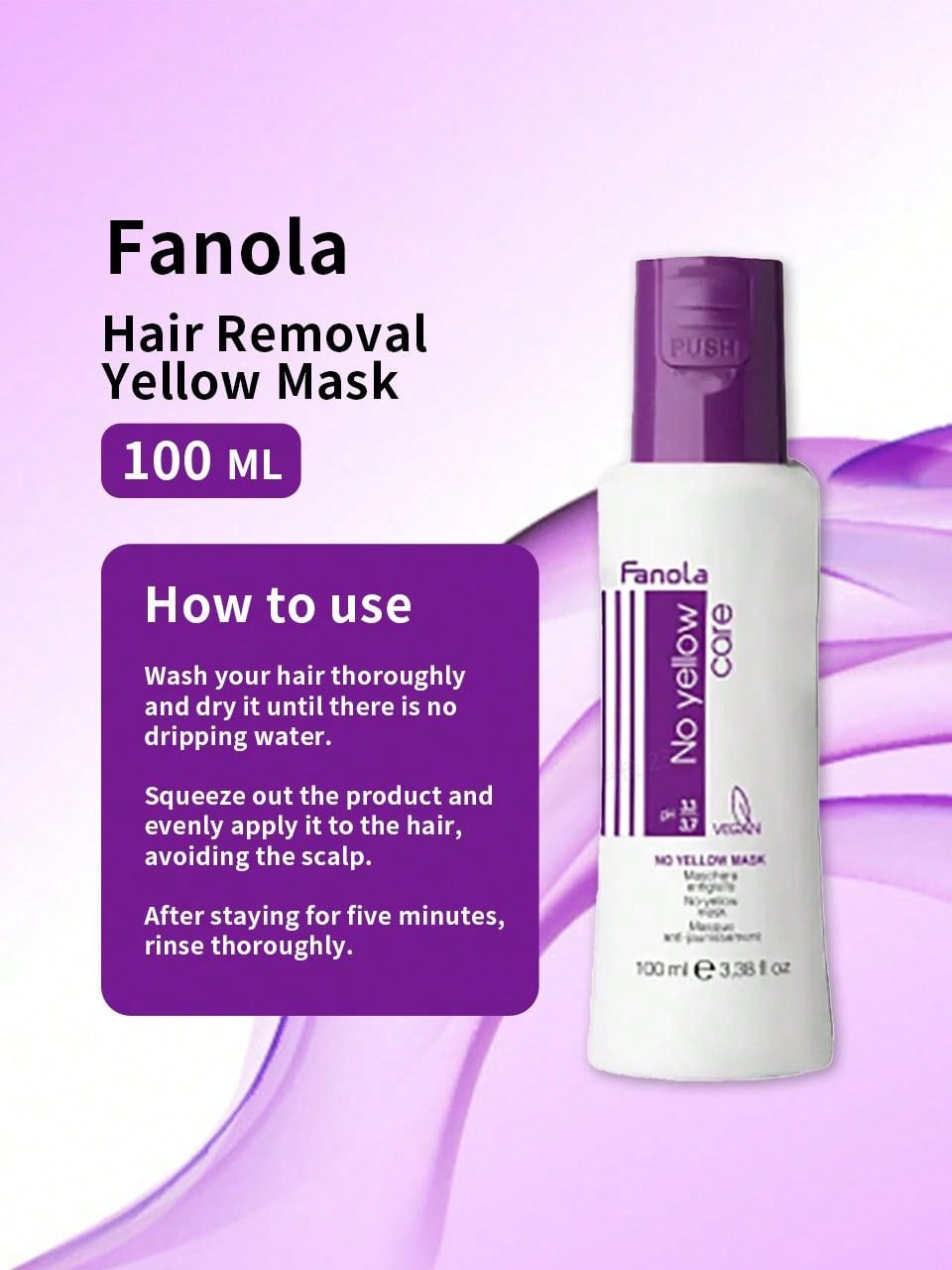 Fanola Anti-Yellow Hair Mask Hair Treatment 100ml/350ml