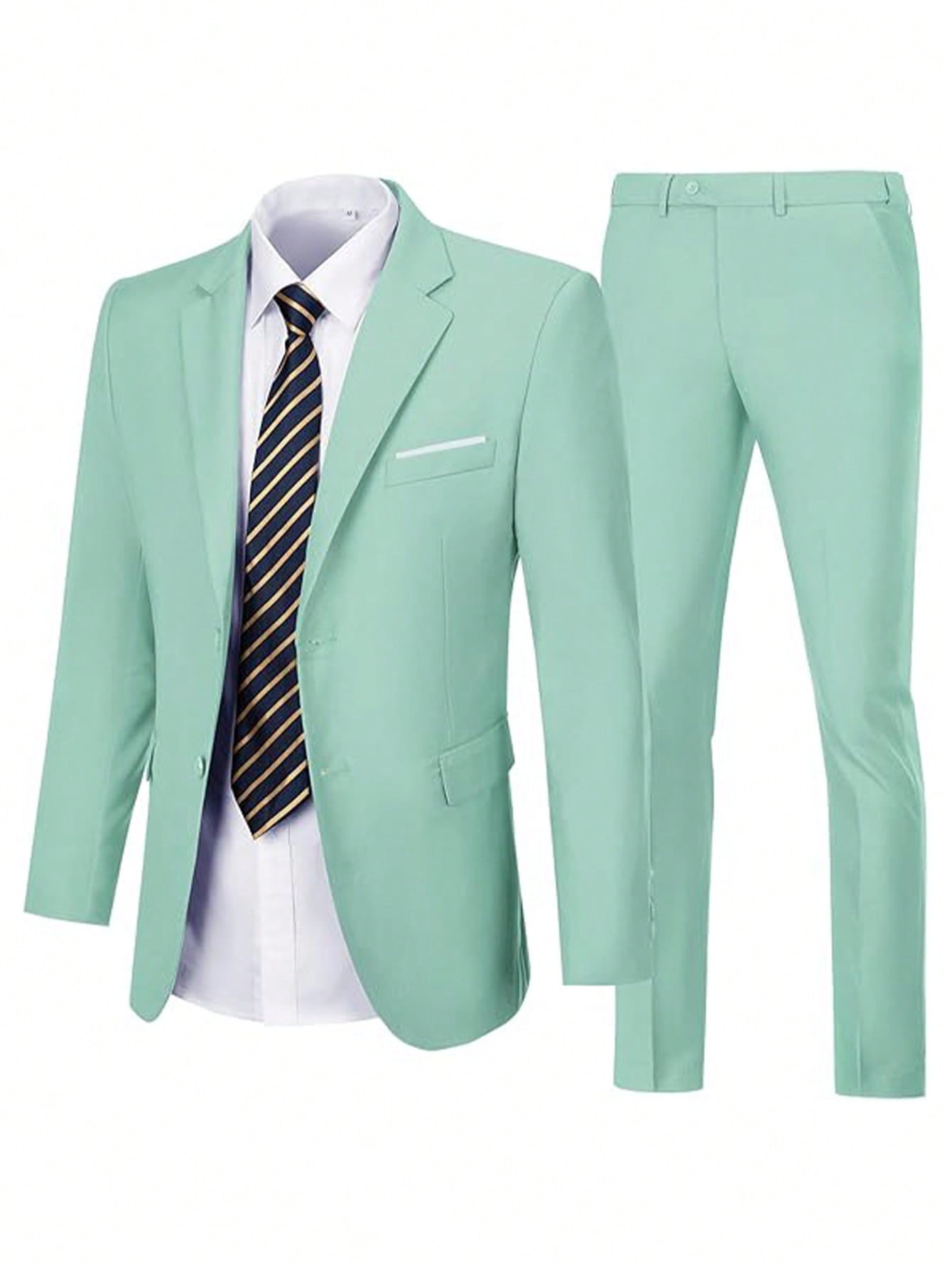 Adult Men's Suit Two-Piece Jacket Pants