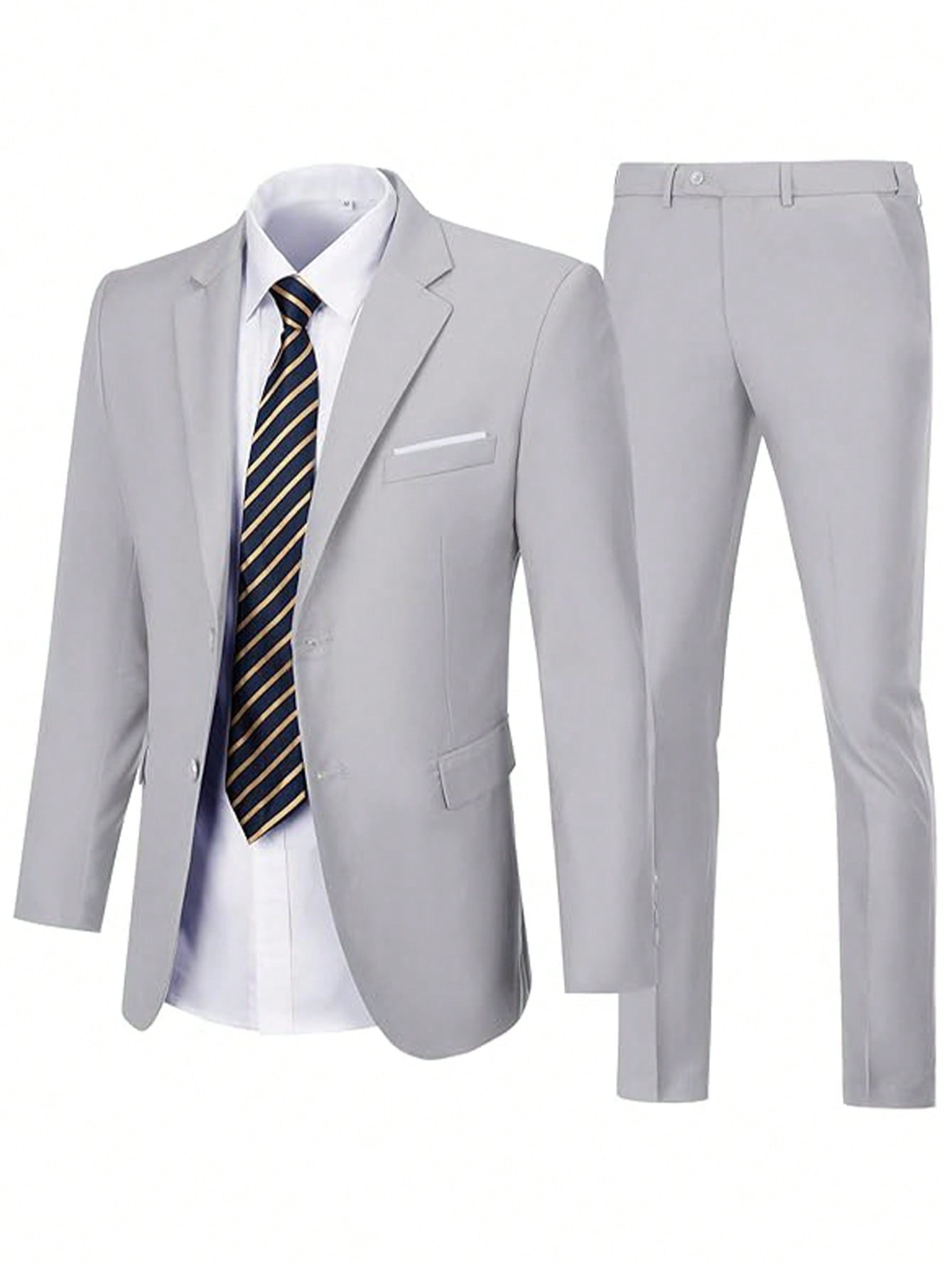 Adult Men's Suit Two-Piece Jacket Pants