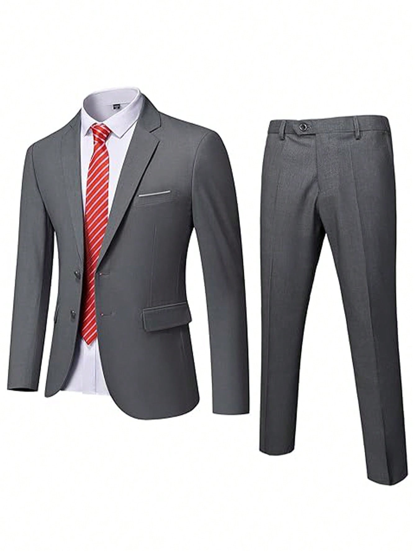 Adult Men's Suit Two-Piece Jacket Pants