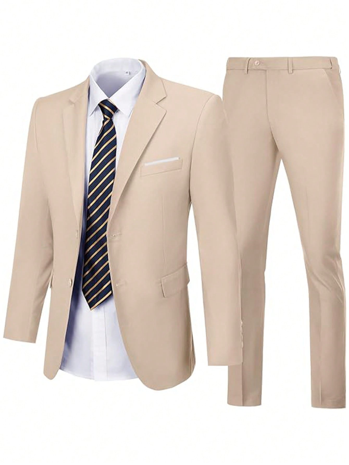 Adult Men's Suit Two-Piece Jacket Pants