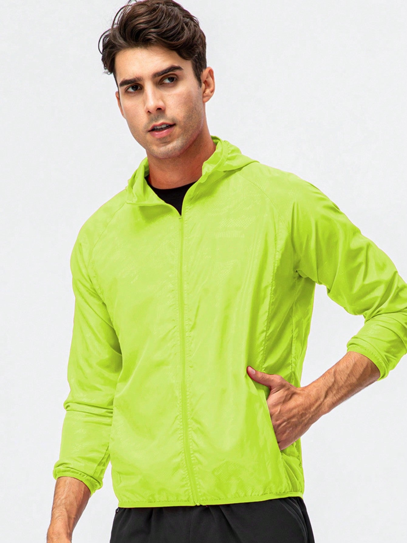 1pc Men's Water-Resistant Quick-Dry Lightweight Jacket For Outdoor Sports And Casual Wear, Summer