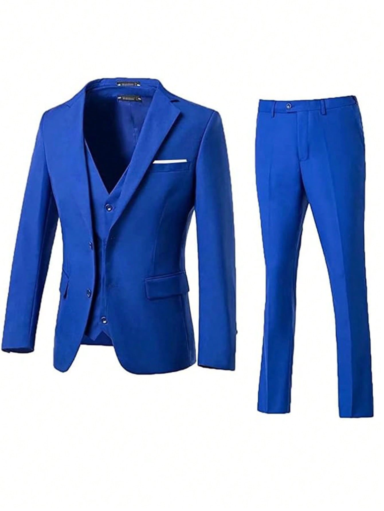 Adult Men's Suit Three-Piece Suit Pants Vest