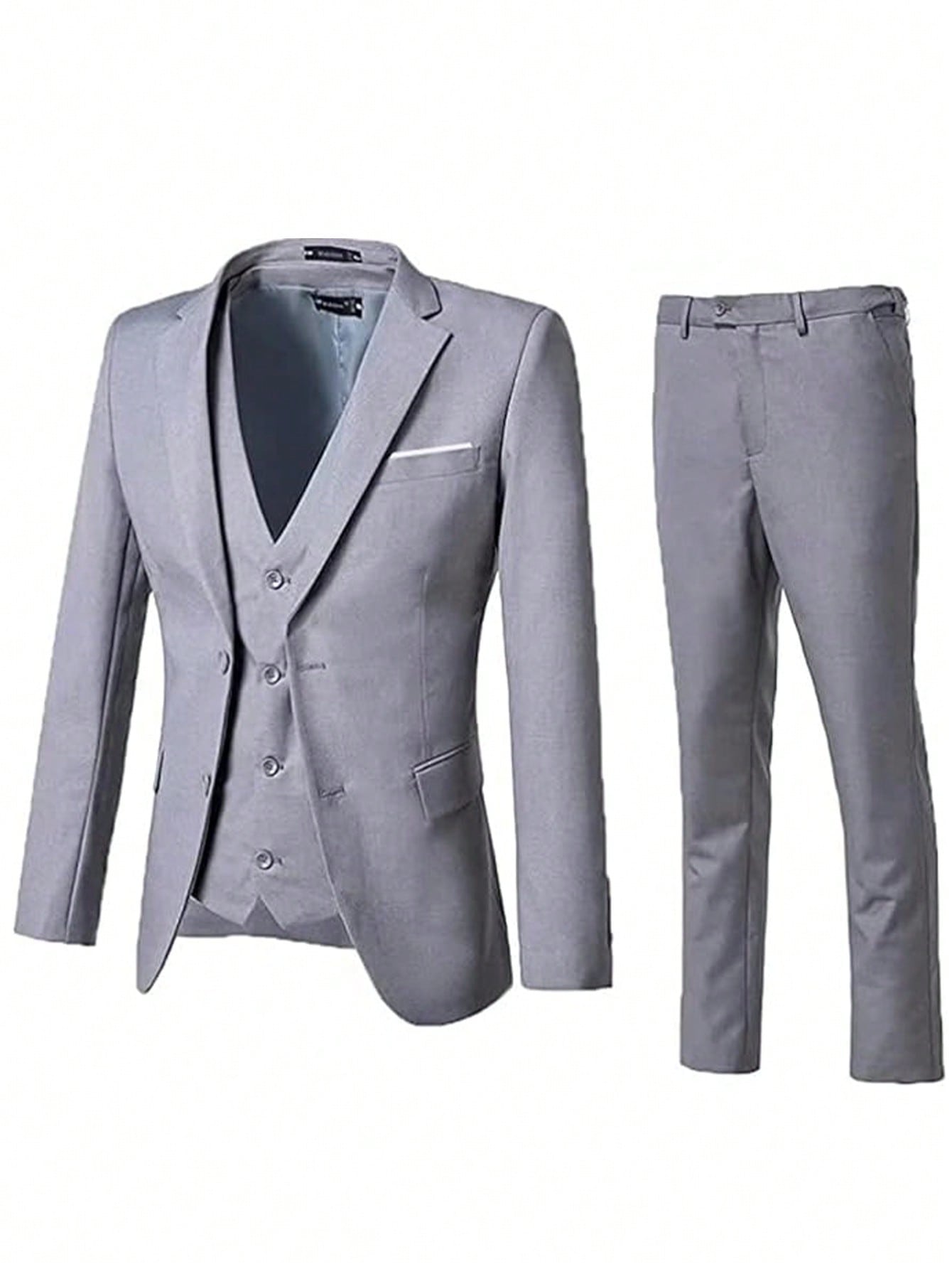 Adult Men's Suit Three-Piece Suit Pants Vest