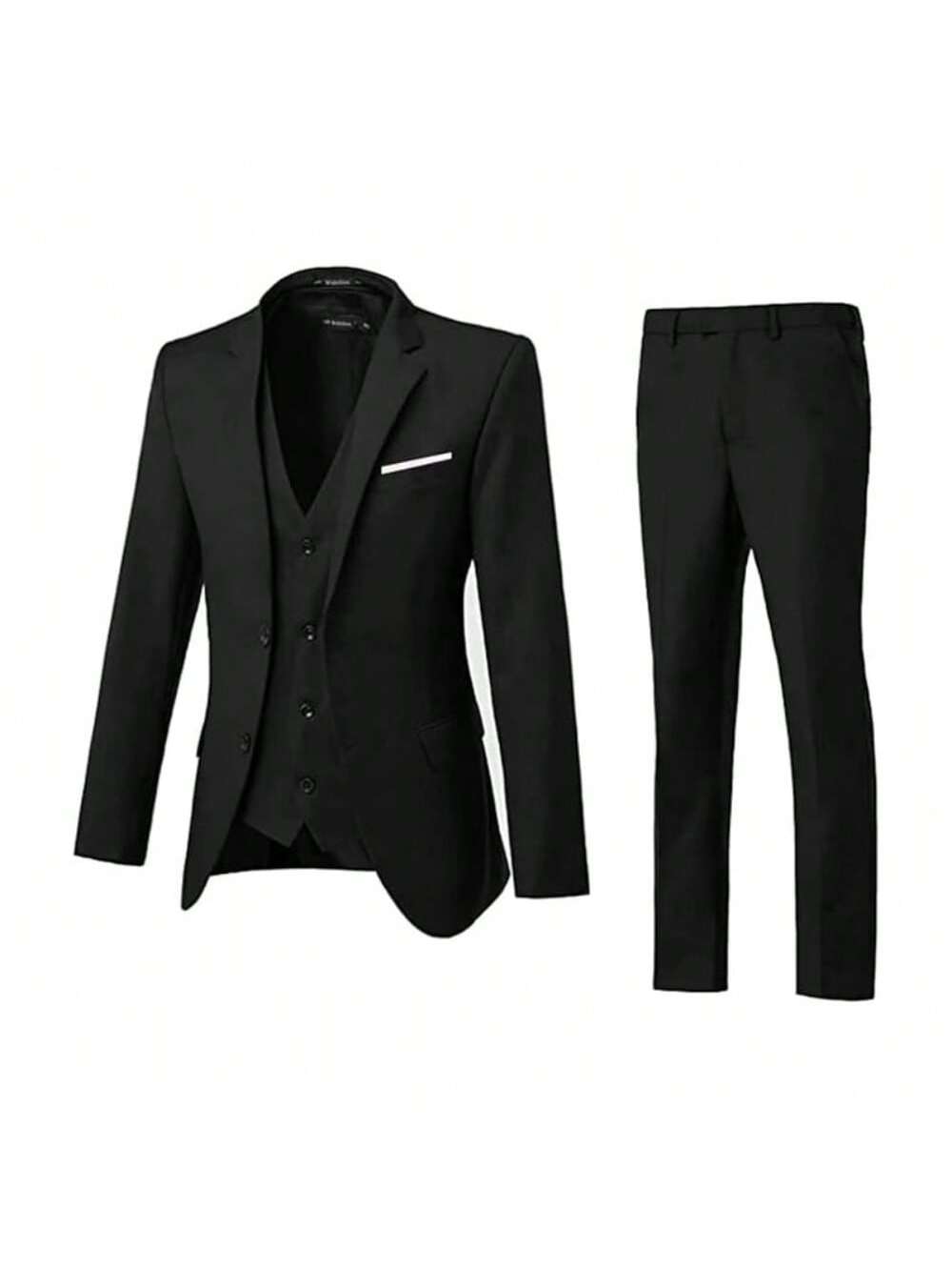 Men Suit 3 Pieces Slim Fit, 2 Button Wedding Suit Prom Suit For Men Business Suit Jacket Vest Pant