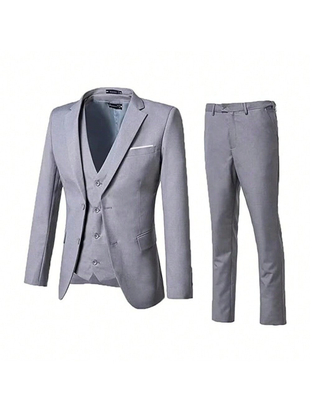 Men Suit 3 Pieces Slim Fit, 2 Button Wedding Suit Prom Suit For Men Business Suit Jacket Vest Pant