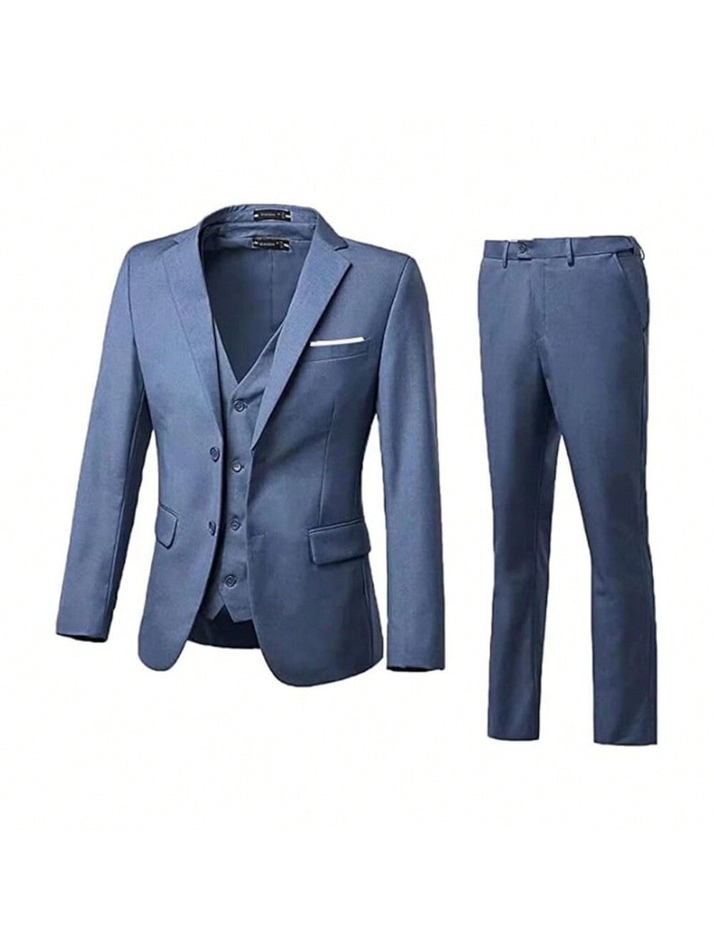 Men Suit 3 Pieces Slim Fit, 2 Button Wedding Suit Prom Suit For Men Business Suit Jacket Vest Pant