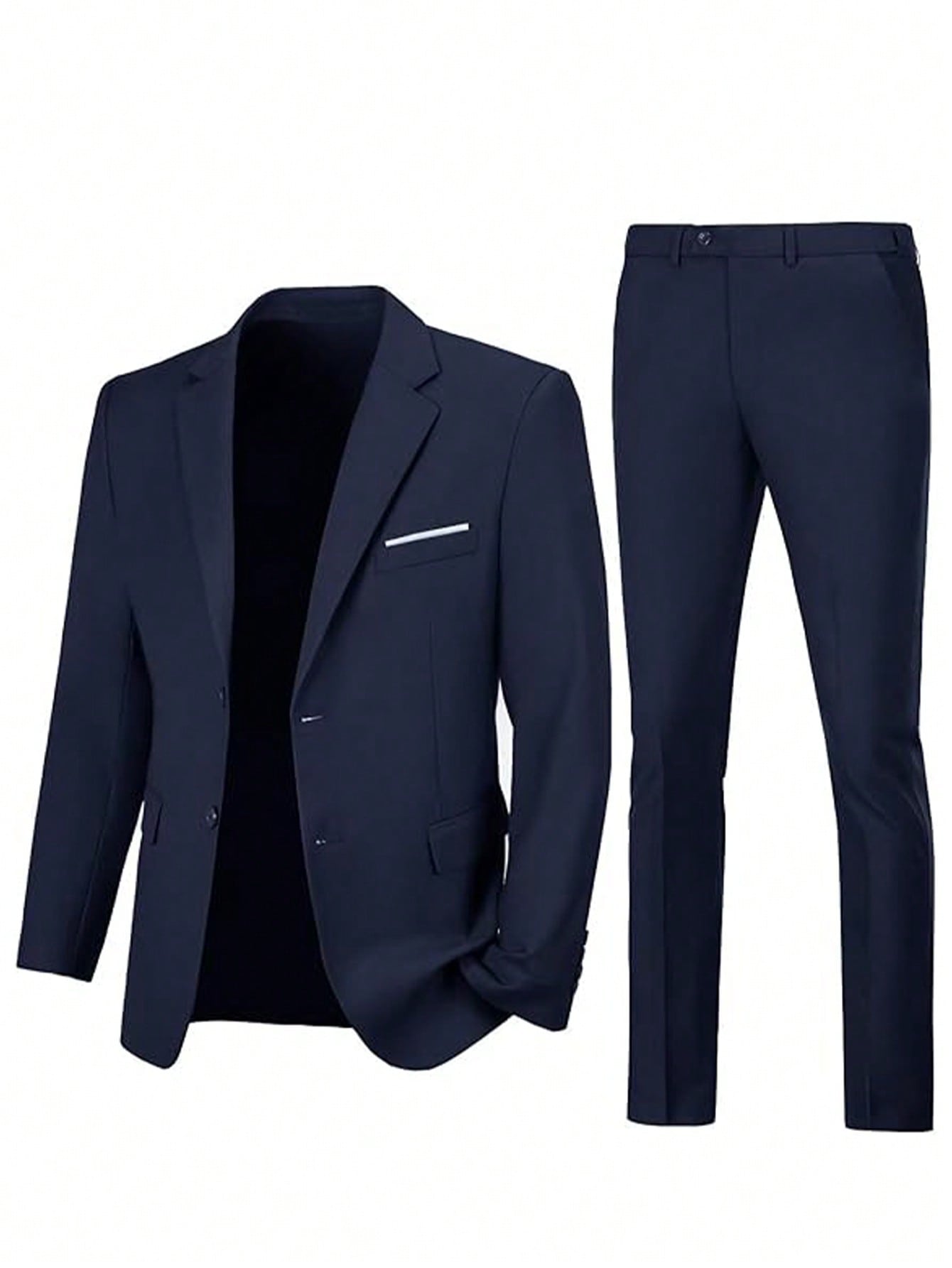 Adult Men's Suit Two-Piece Jacket Pants