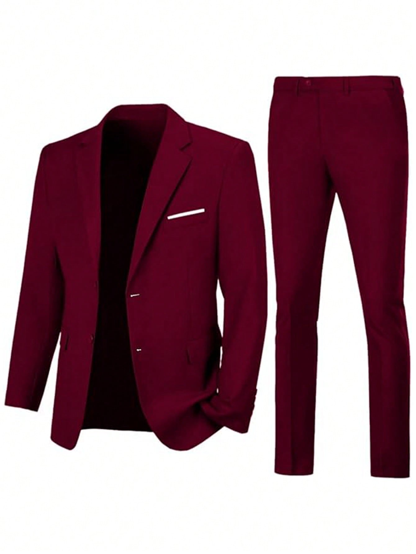 Adult Men's Suit Two-Piece Jacket Pants