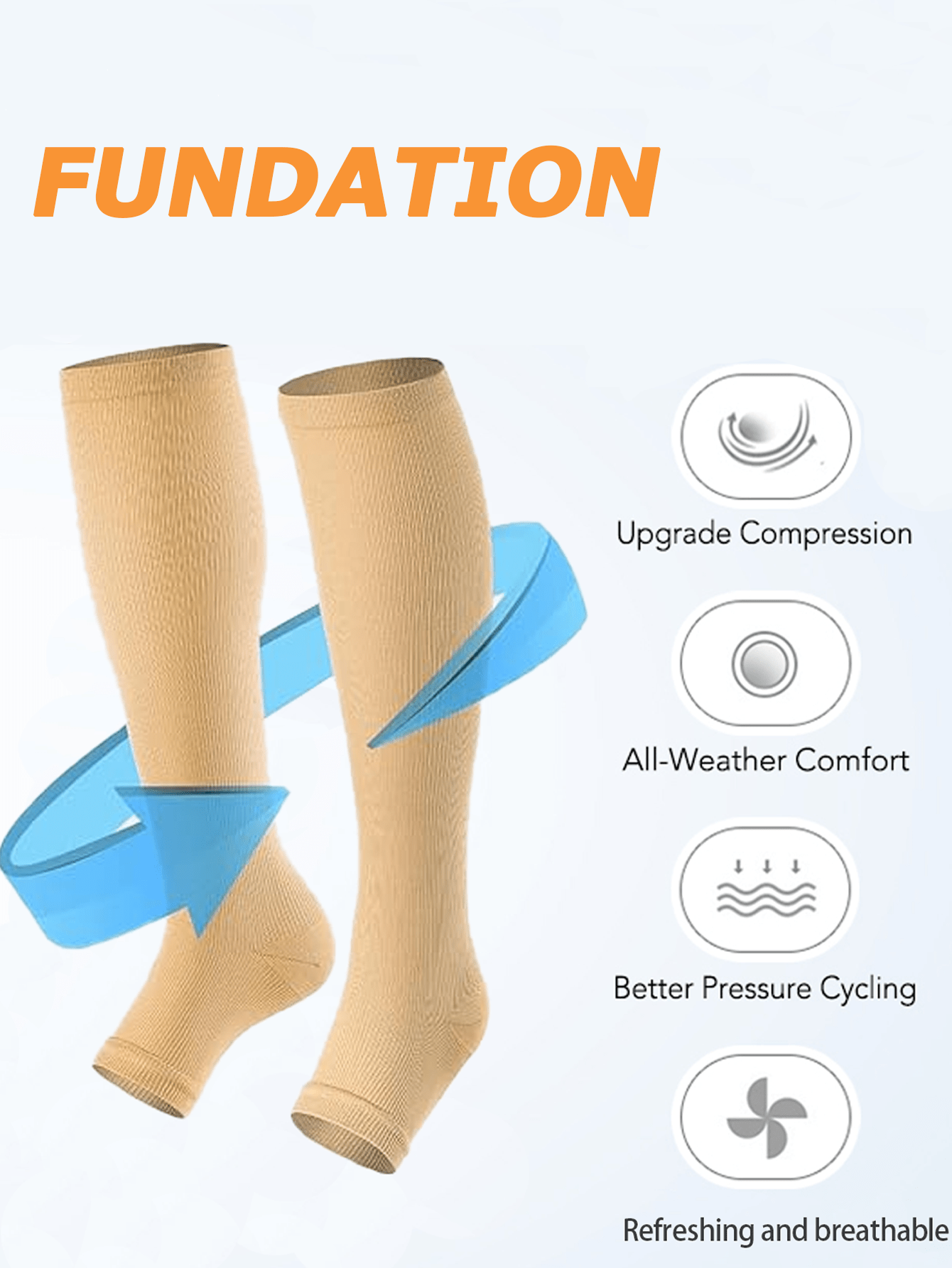 3 Pairs Open Toe Compression Socks Stockings Women Men Best Rated Support Non Slip Travel Long Flights Medias De Compresión Para Mujer Christmas Gift Friend Mother Dad Madrina Work Athletic Gym Sport Running Hiking Cycling