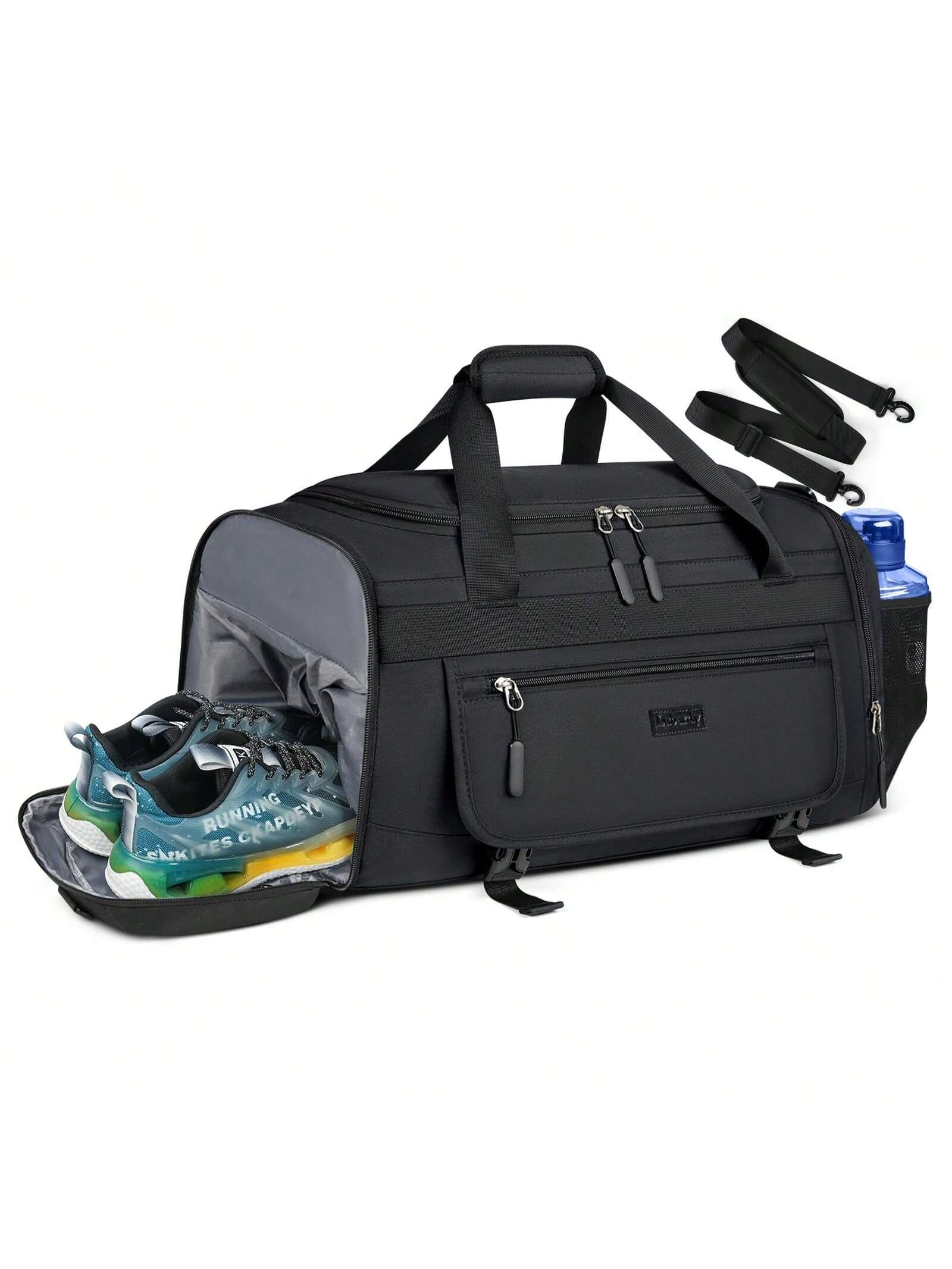 Gym Bag For Men 55L Sports Duffel Bags Gym Duffle Bag Women With Shoe Compartment