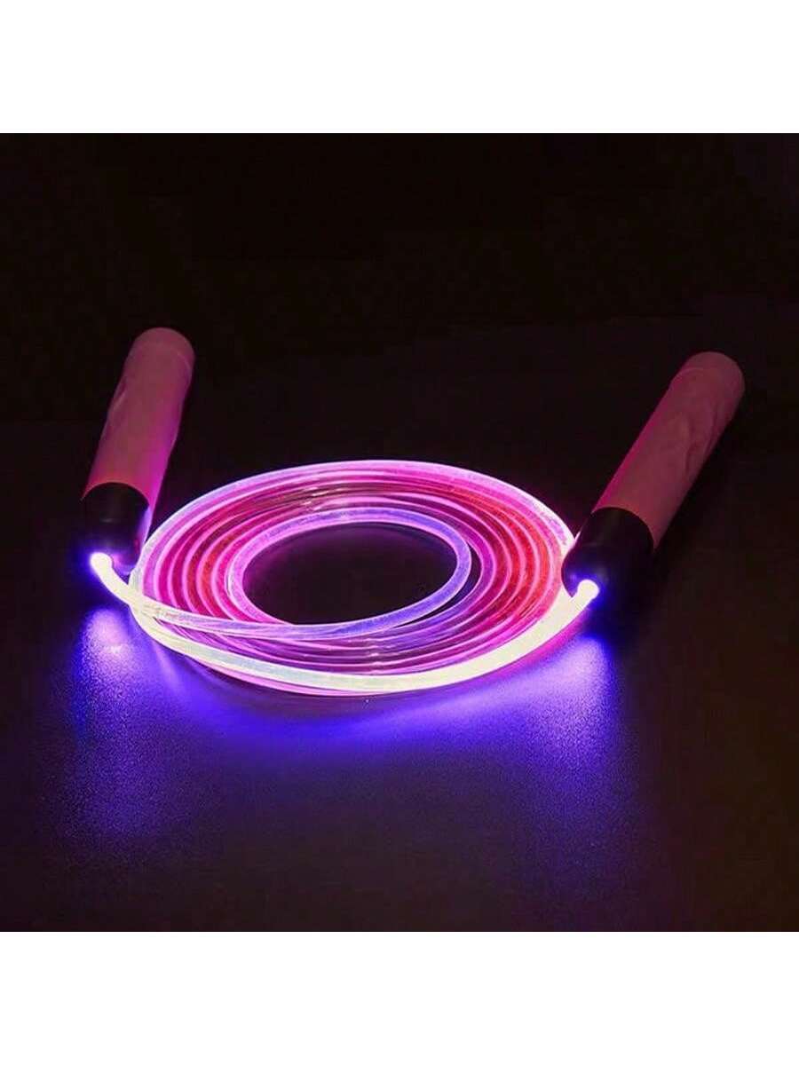 Fitness Adjustable Night Glowing Skip Rope Exercise LED Jump Ropes Light Up Outdoor Supplies Portable Training Sports Equipment