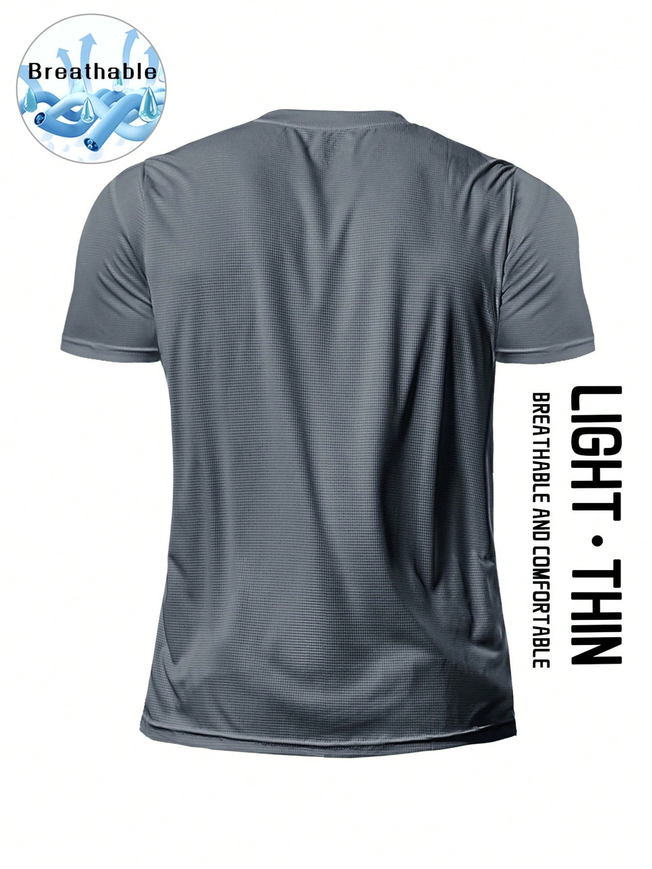 Men's Fitness T-Shirt Sports Workout Clothes Casual Running Fitness Set Breathable Short Sleeve Tops