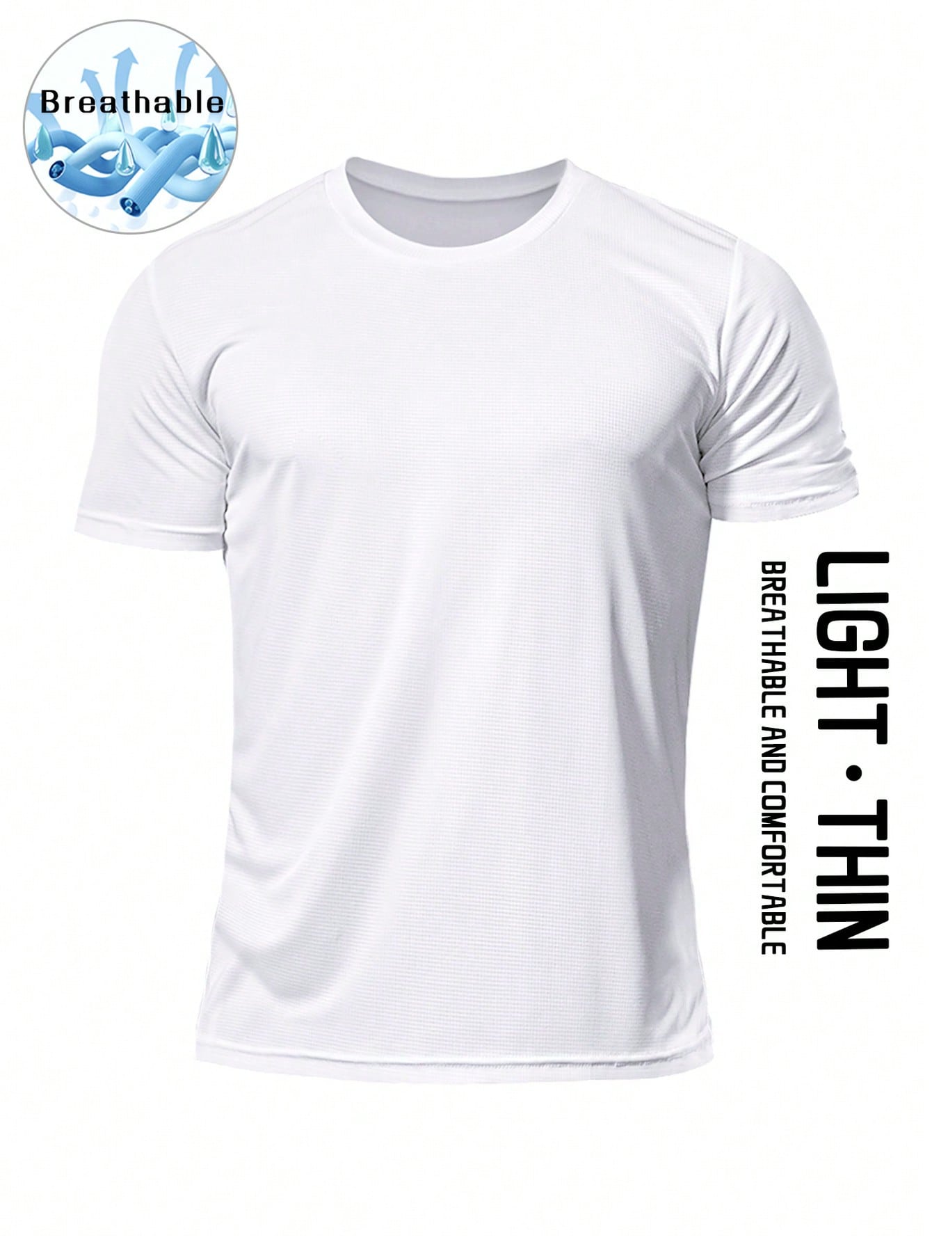 Men's Fitness T-Shirt Sports Workout Clothes Casual Running Fitness Set Breathable Short Sleeve Tops