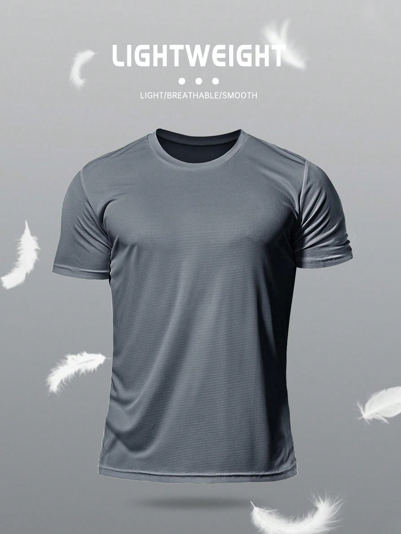 Men's Fitness T-Shirt Sports Workout Clothes Casual Running Fitness Set Breathable Short Sleeve Tops