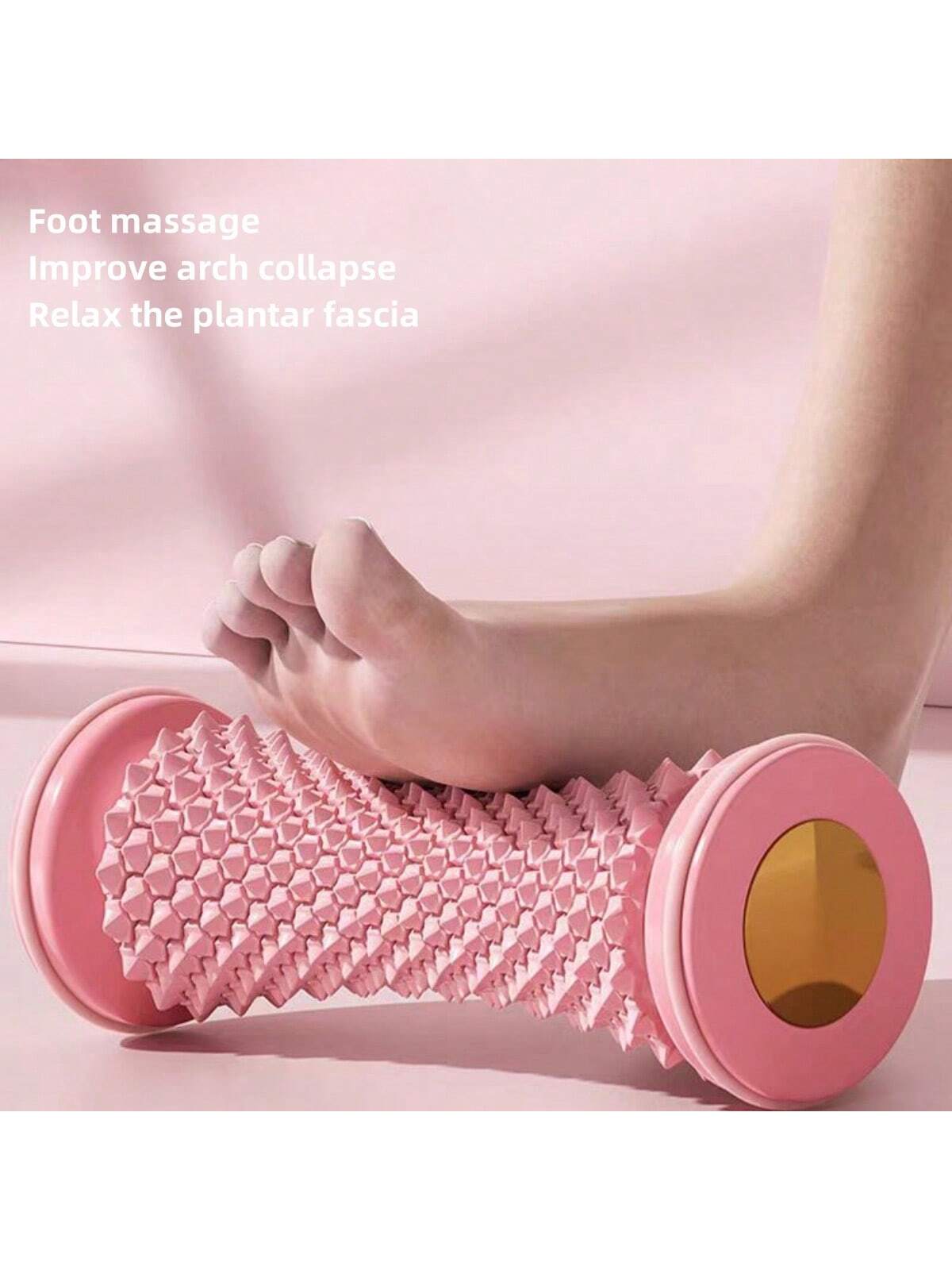 1pc Yoga Massage Ball Foot Roller, Fascia Muscle Tissues Relax Massager, Multi-Function Foot Massage Wheel