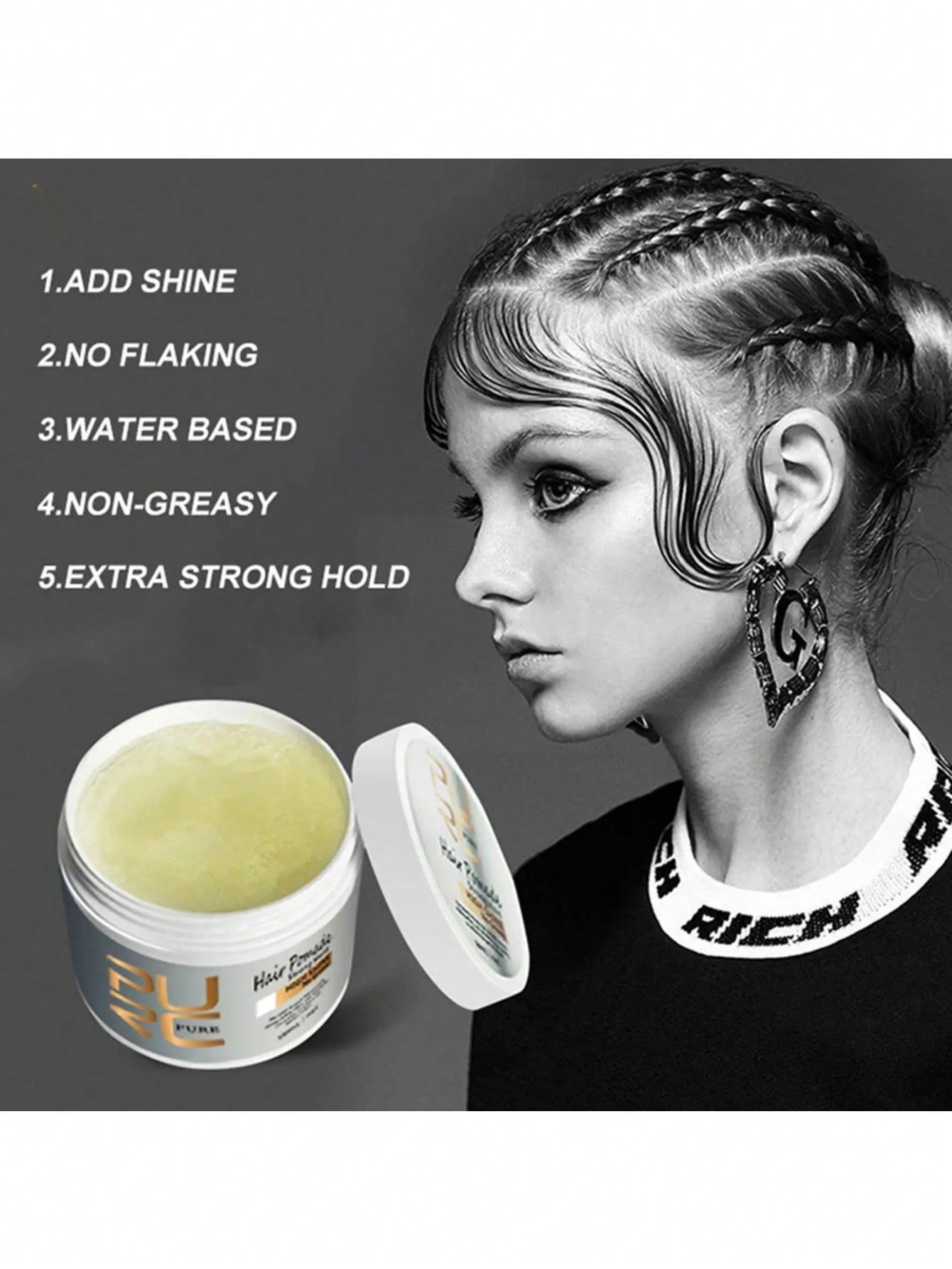 Retro Style Hair Care Oil Fluffy Men's Hair Styling Hair Oil Hair Wax Gel Hair Pomade Styling Appliances Head