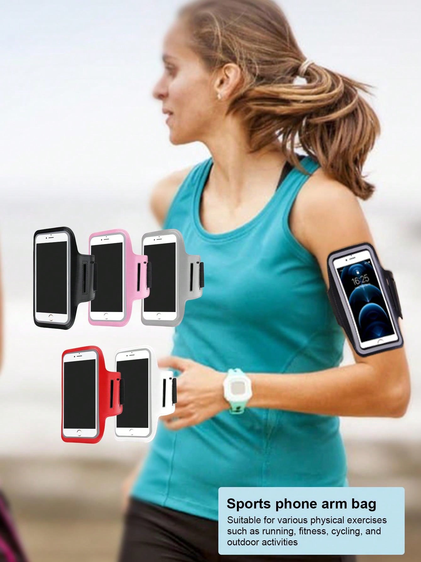 Multifunctional Waterproof Phone Arm Bag For Outdoor Running Sports, Touchscreen Armband For Hiking, Night Running, Yoga, Cycling, Fitness