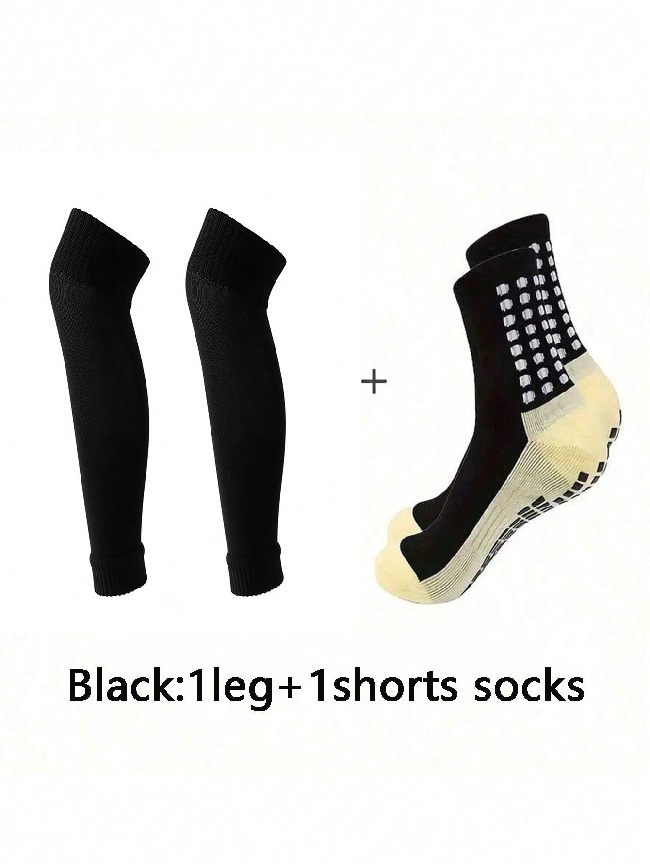 2 Pairs And 1 Pair Of The Most Comfortable Sports Leg Socks, Breathable And Non Slip Silicone Grip, Suitable For Football And Basketball Sports. Suitable For High-Performance Outdoor Sports