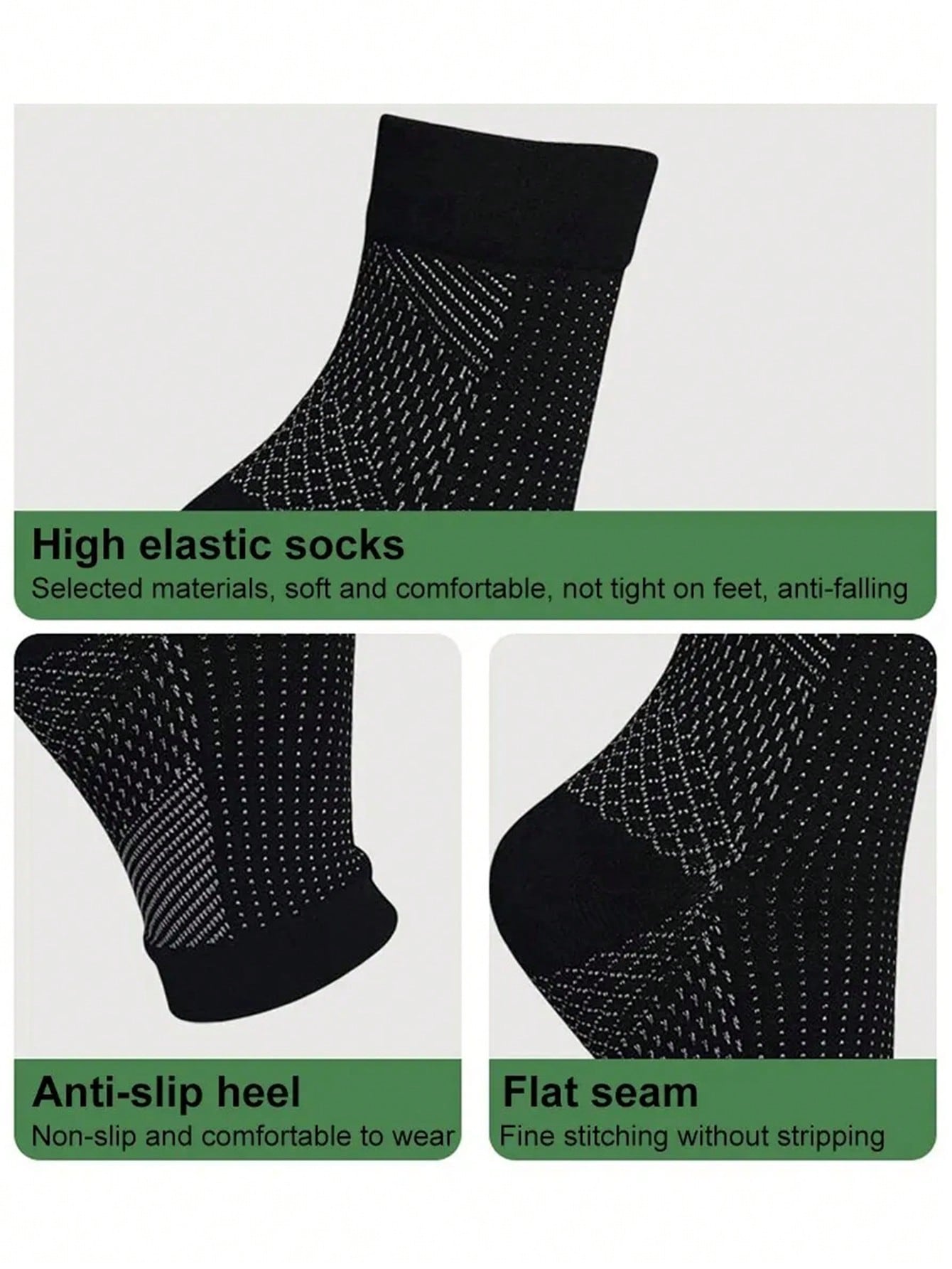 1 Pair Socks For Men, Soothe Compression Socks, Arch Support Breathable Lightweight Nano Nylon Socks, For Gym