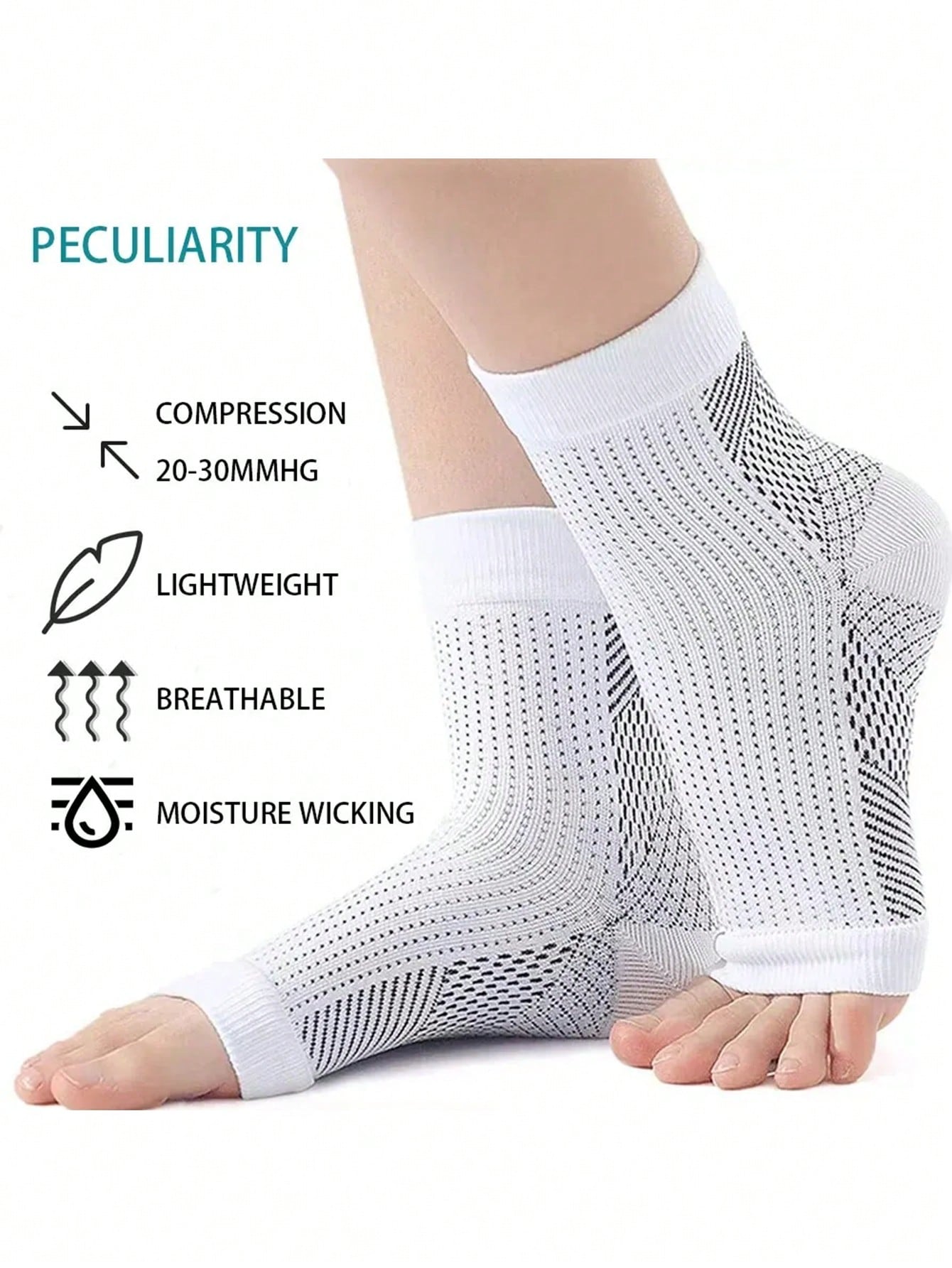 1 Pair Socks For Men, Soothe Compression Socks, Arch Support Breathable Lightweight Nano Nylon Socks, For Gym