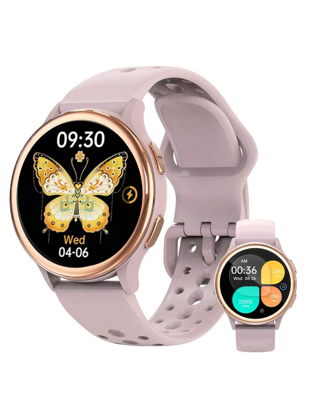 Little Meatball Smart Watches For Women [400 Watch Faces/Calls/Female Health], 1.27