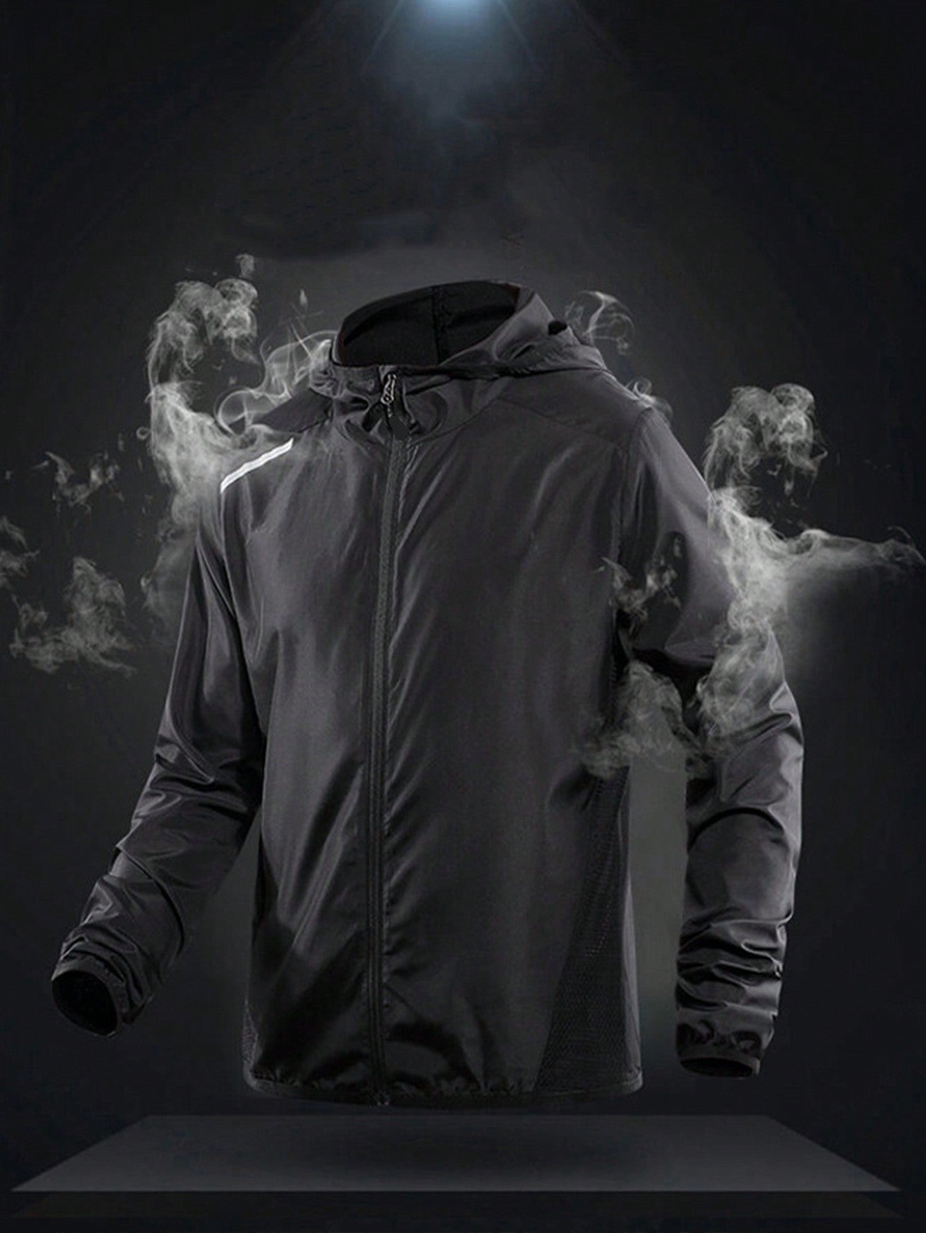 Boyfriend Style Men's Breathable, Lightweight, Reflective, Thin, Loose New Windproof Jacket, Suitable For Fitness, Running, Exercise, Mountaineering And Other Outdoor Sports Hooded Jackets