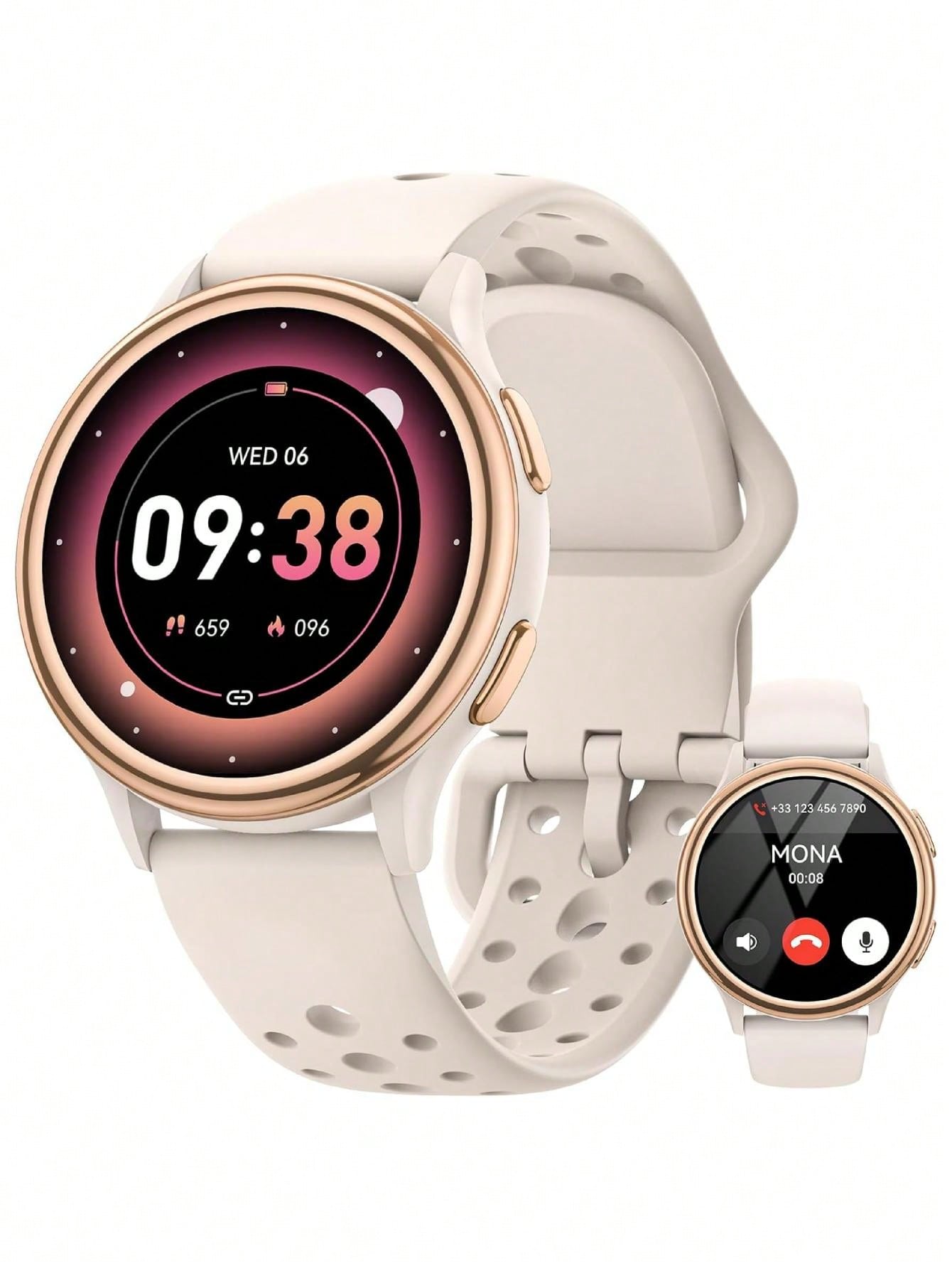 Little Meatball Smart Watches For Women [400 Watch Faces/Calls/Female Health], 1.27