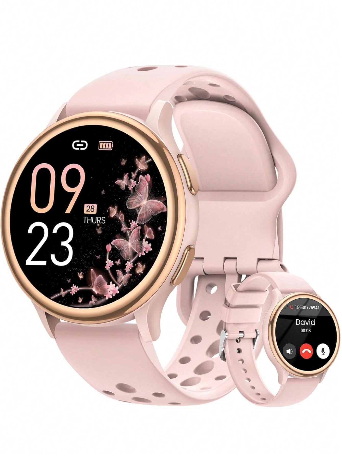 Little Meatball Smart Watches For Women [400 Watch Faces/Calls/Female Health], 1.27