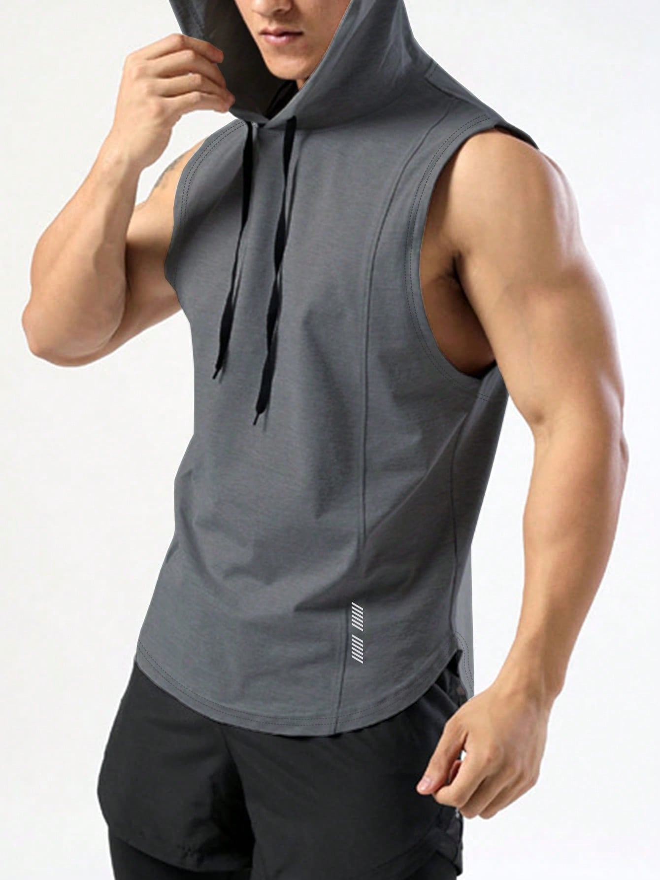 Manfinity Sport PWRUP Manfinity Sport PWRUP Boyfriend Style Men Drawstring Hooded Sports Tank Top Workout Tops Tank Top Packback To School Basketball Boyfriend Style Men Joggers Boyfriend Style Men Hoodies