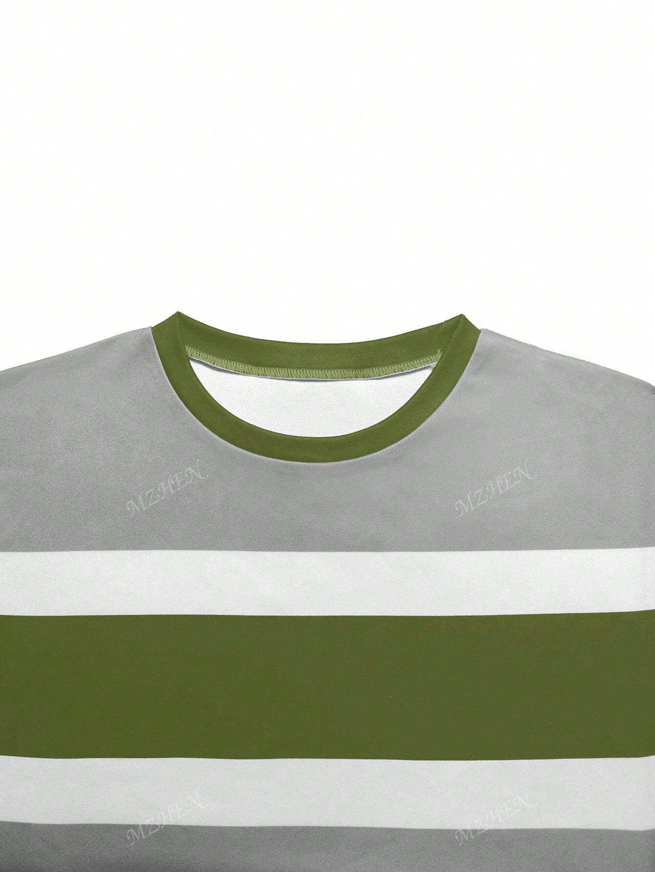 Striped Crew Neck Long Sleeve Minimalist Sweatshirt And Pocket Design Casual Pants Set