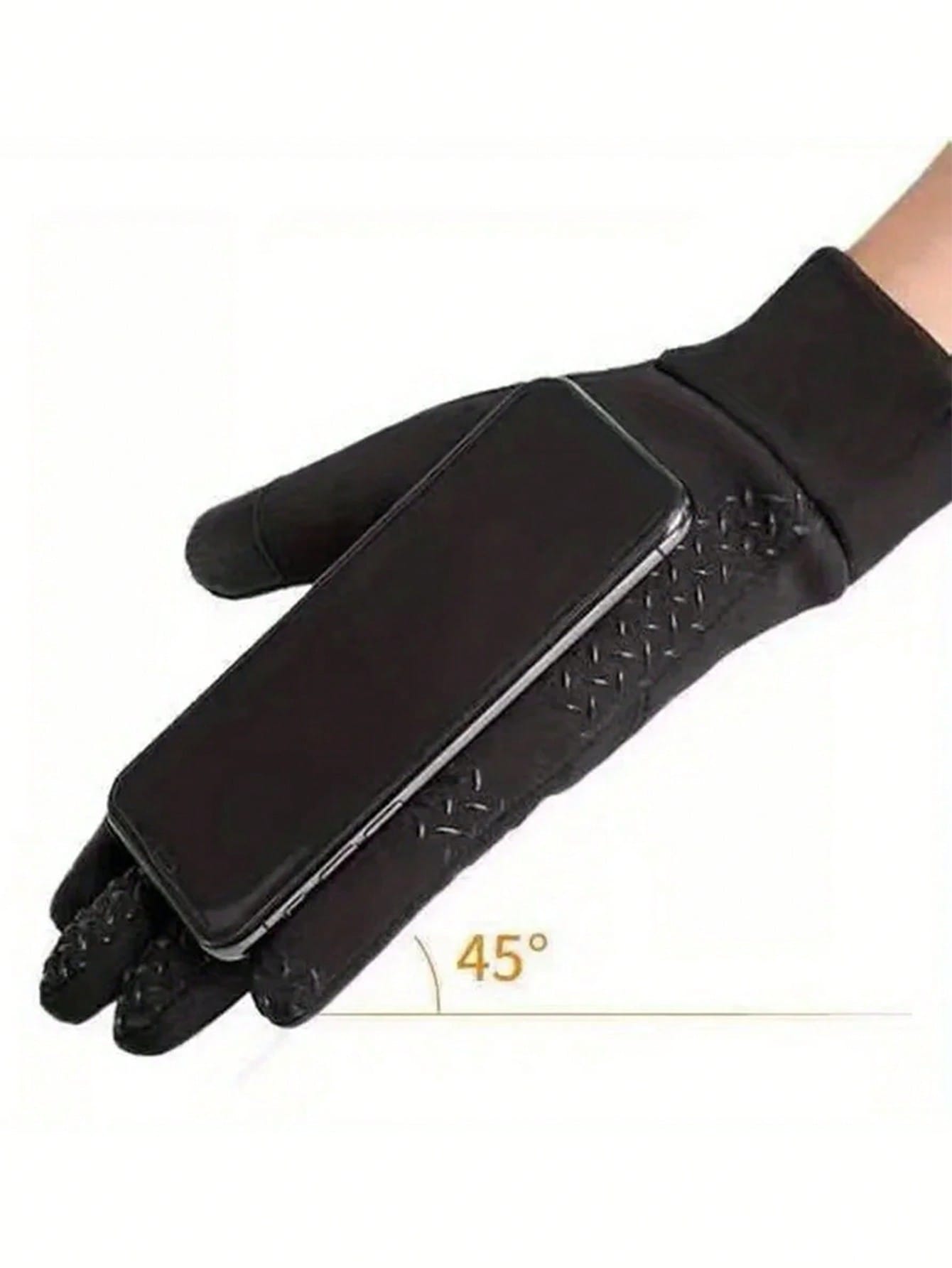 1 Pair Winter Waterproof Bike Gloves For Men