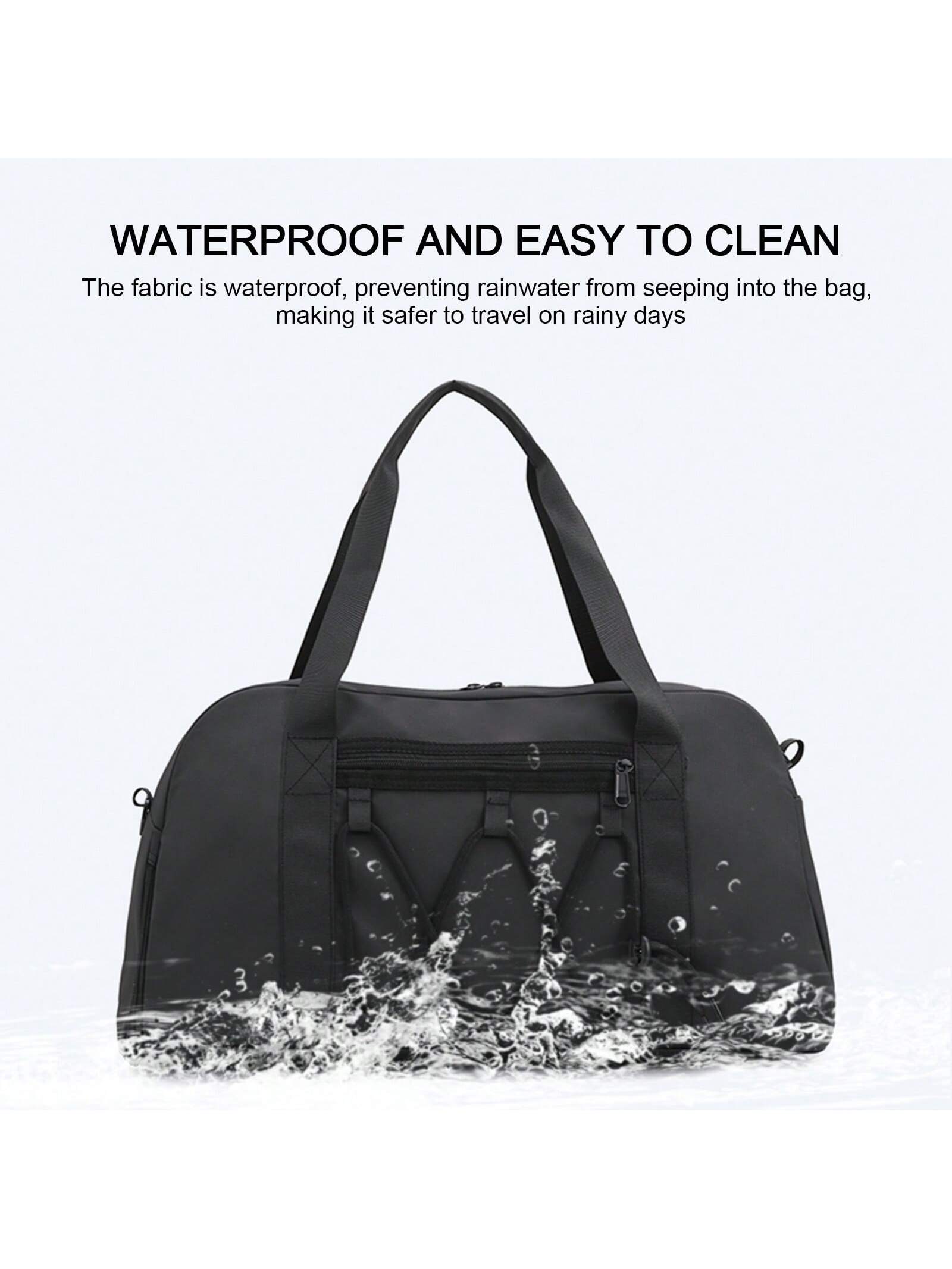 Gym Bag For Men Women, Sports Duffle Bag With Wet Pocket Carry On Bag Weekender Bag Travel Duffel Bag