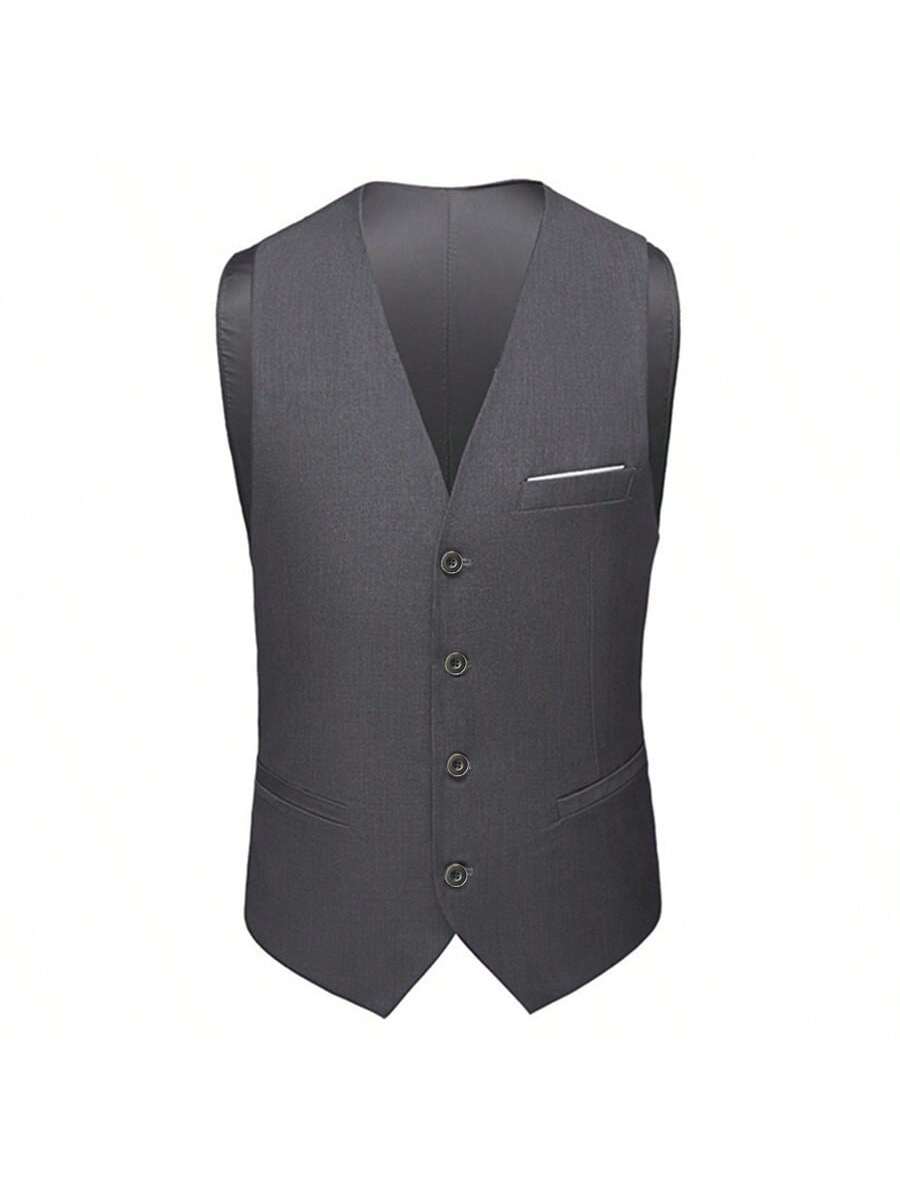 Men 380 Grams TR Elastic Fabric 3 Pieces Set Formal Slim Fit Tuxedo Prom Suit Male Groom Wedding Blazers High Quality Groomsman Luxury Dress Jacket Coat Pants Vest Business Banquet Party Suit