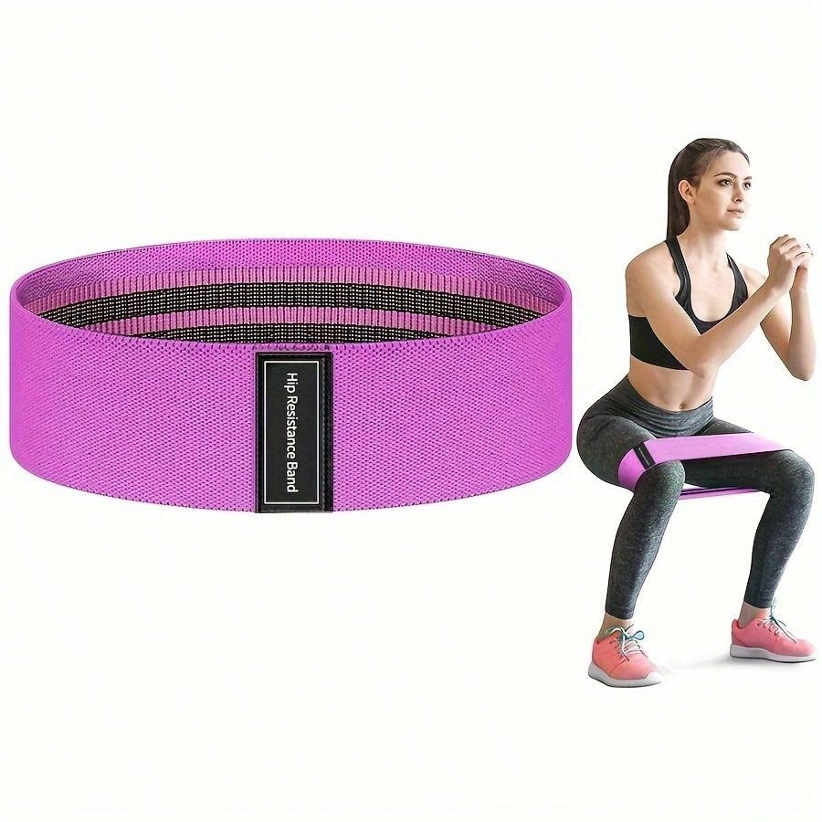 1/3pcs Fitness Elastic Bands With Resistance Level, Exercise Training Tension Fabric Belt For Body Stretching, Yoga Pilates Workout Equipment,Suitable For Gym And Home Workouts