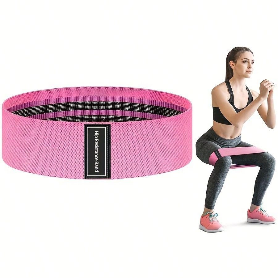 1/3pcs Fitness Elastic Bands With Resistance Level, Exercise Training Tension Fabric Belt For Body Stretching, Yoga Pilates Workout Equipment,Suitable For Gym And Home Workouts