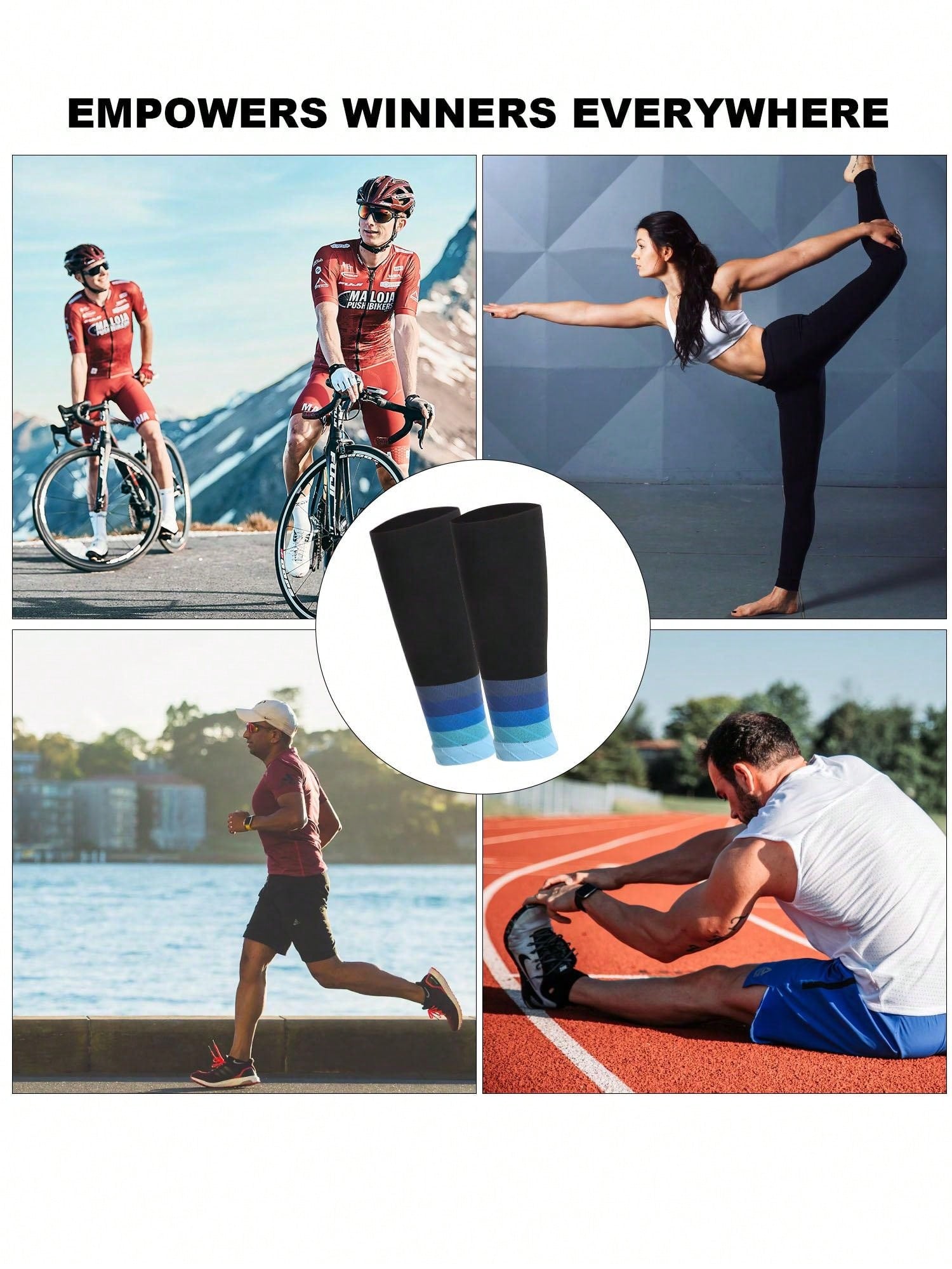 Men Women Compression Calf Sleeve Socks Leg Cramp Support Brace Sports Shin Splint Socks For Run,Work,Sport,Cycling,Fitness