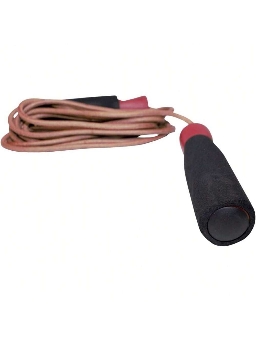 AMBER Sports Top Leather Jump Rope With Foam Handles 9.5-Feet