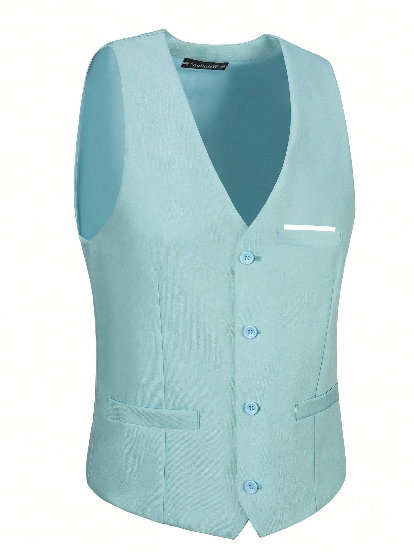 Adult Men's Mint Green Suit Three-Piece Suit Pants Vest Slim Fit Fashion Business