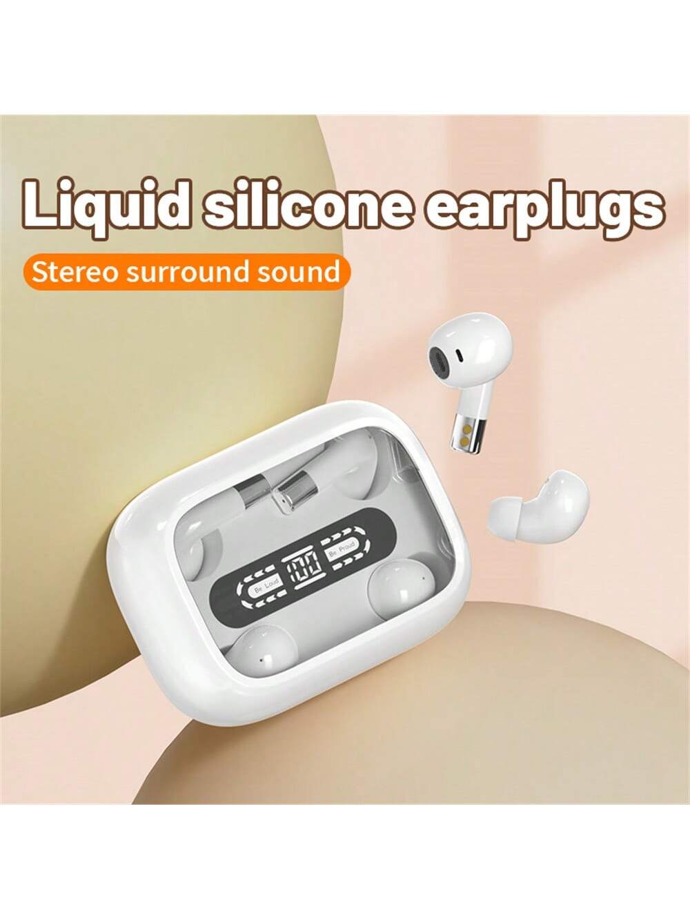 2in1 Couple Dual Headphones Sports Wireless Earphones Bluetooth 5.4 Headset Sleeping Noise Cancelling Loop HIFI Music HD Bass Earbuds