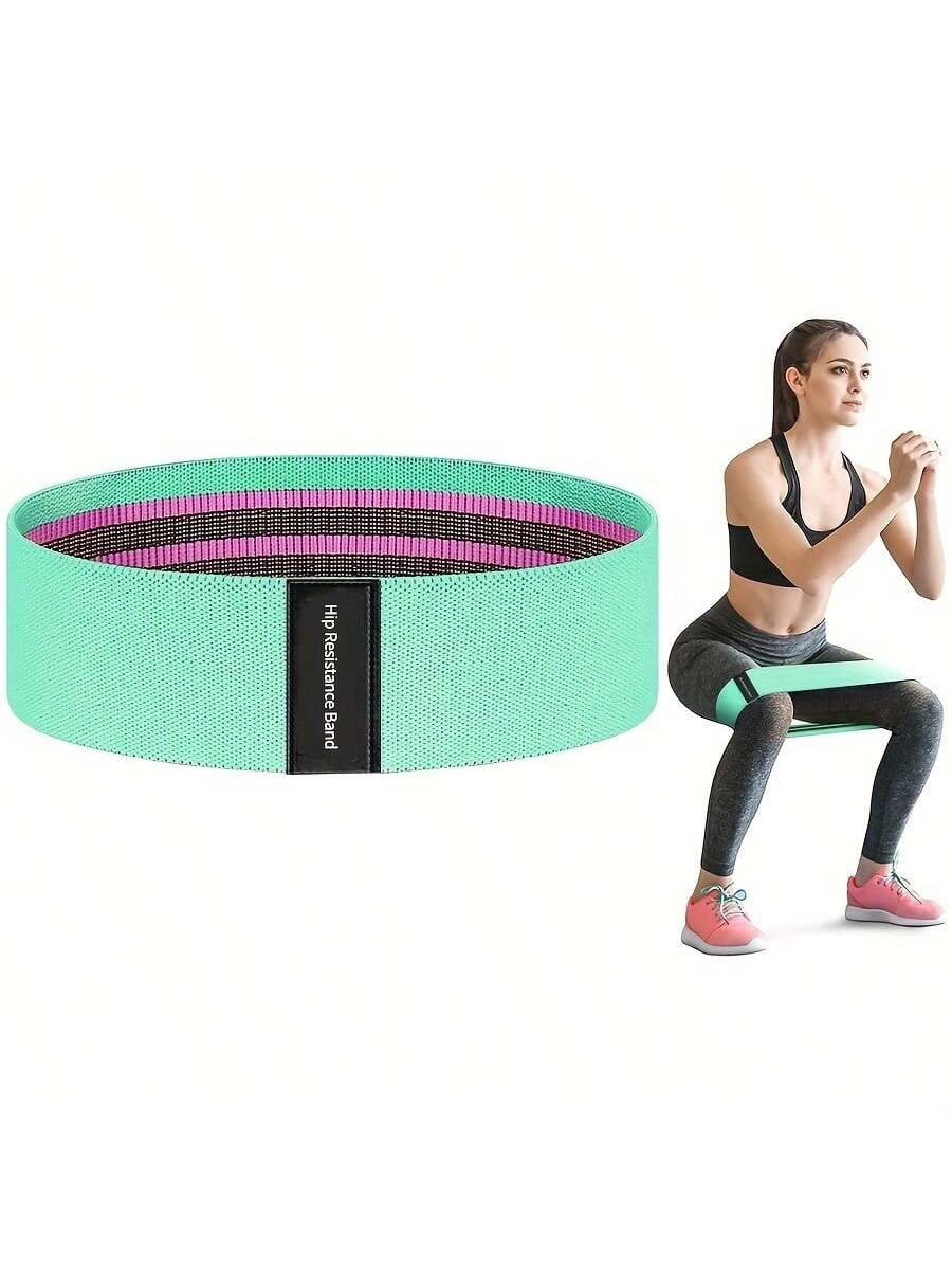 1/3pcs Fitness Elastic Bands With Resistance Level, Exercise Training Tension Fabric Belt For Body Stretching, Yoga Pilates Workout Equipment,Suitable For Gym And Home Workouts