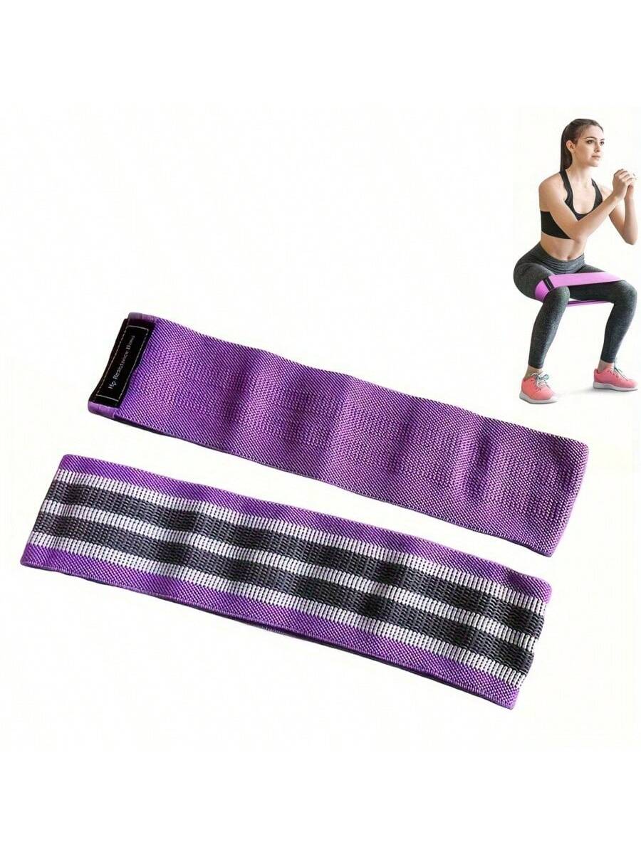 1/3pcs Fitness Elastic Bands With Resistance Level, Exercise Training Tension Fabric Belt For Body Stretching, Yoga Pilates Workout Equipment,Suitable For Gym And Home Workouts