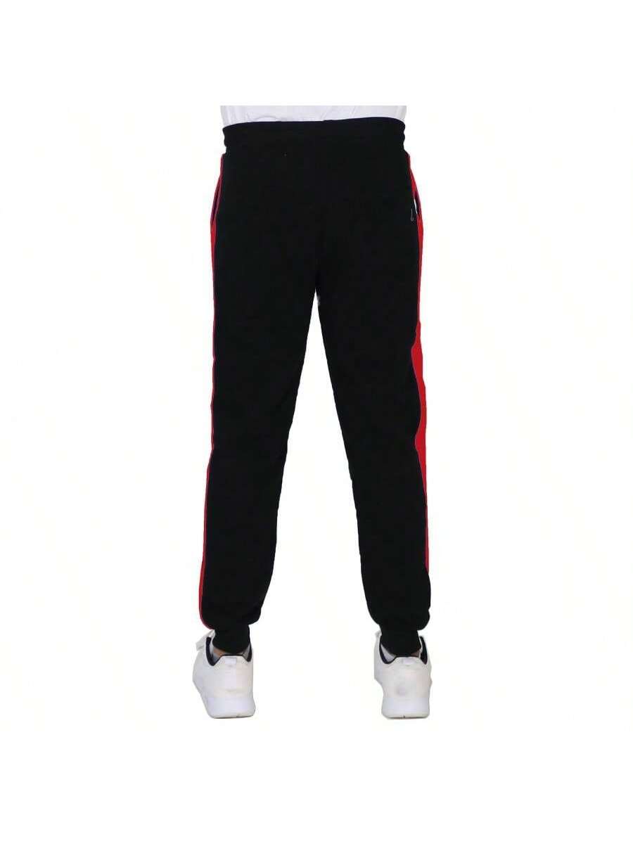 Galaxy by Harvic Men's Modern Fit Fleece-Lined Jogger Sweatpants With Side Stripe Trim Design