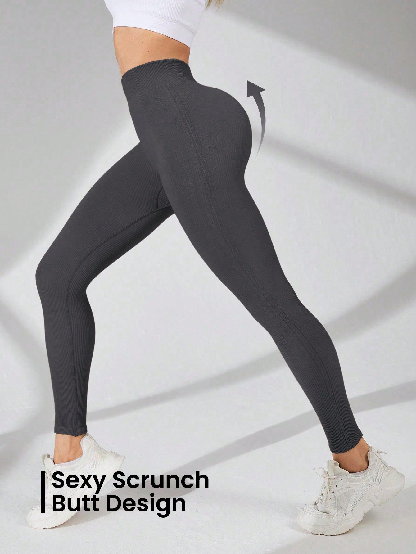 SHEIN Sport Lifespree H811 Seamless Khaki Sports Leggings